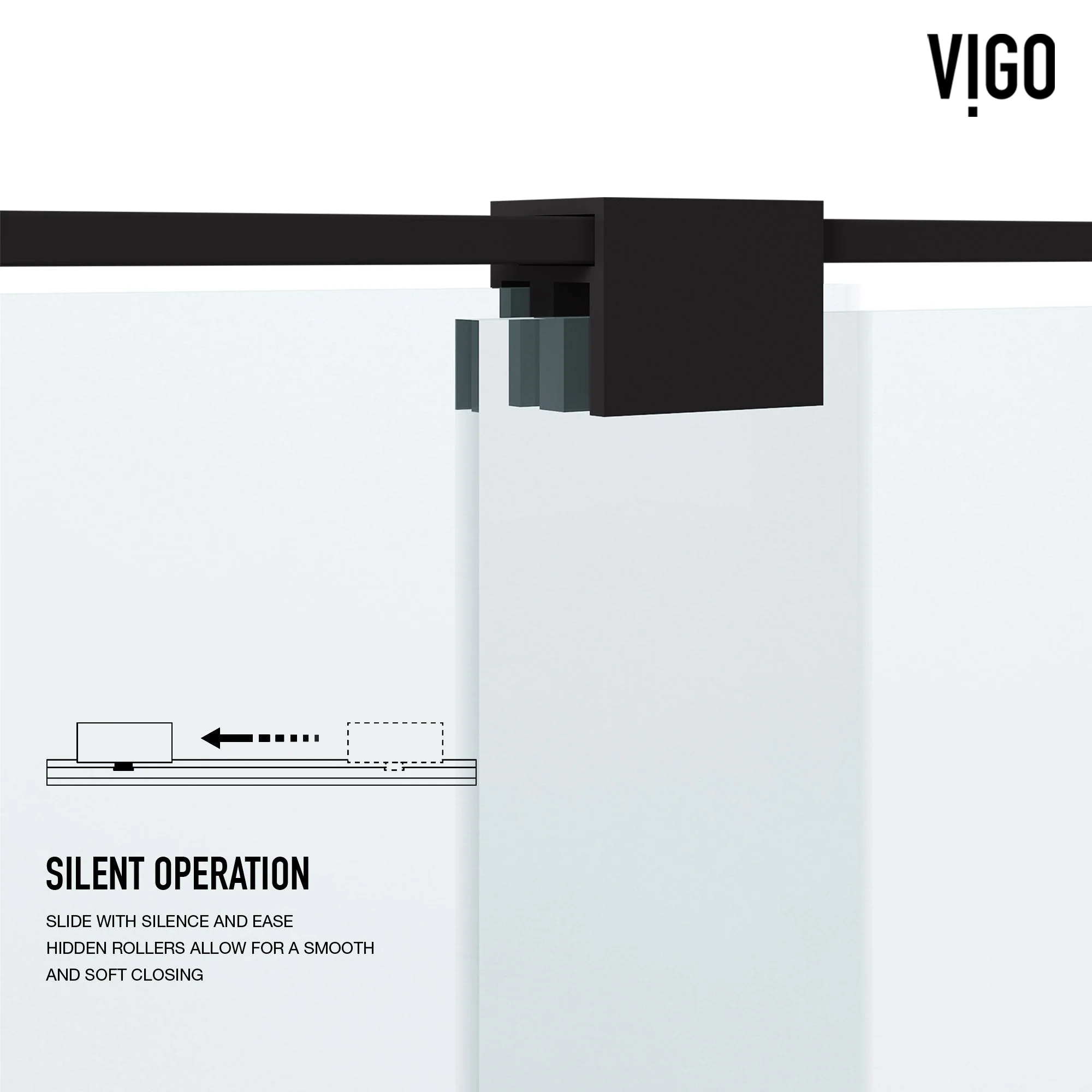 Ryland Frameless Sliding Shower Door - Image 11