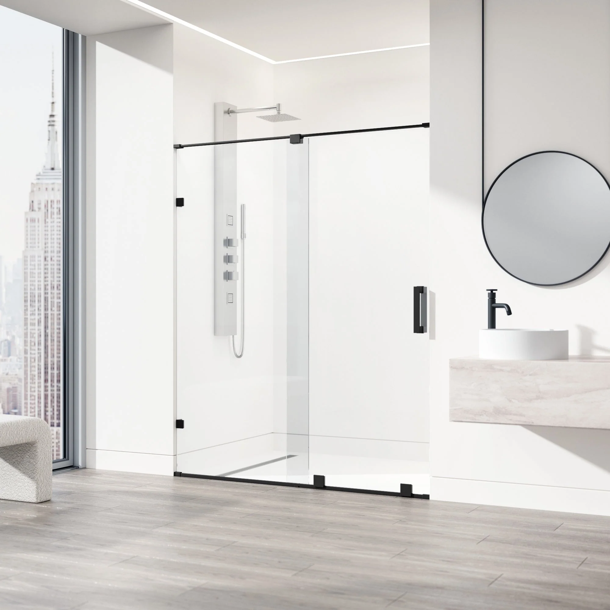 Ryland Frameless Sliding Shower Door - Image 3