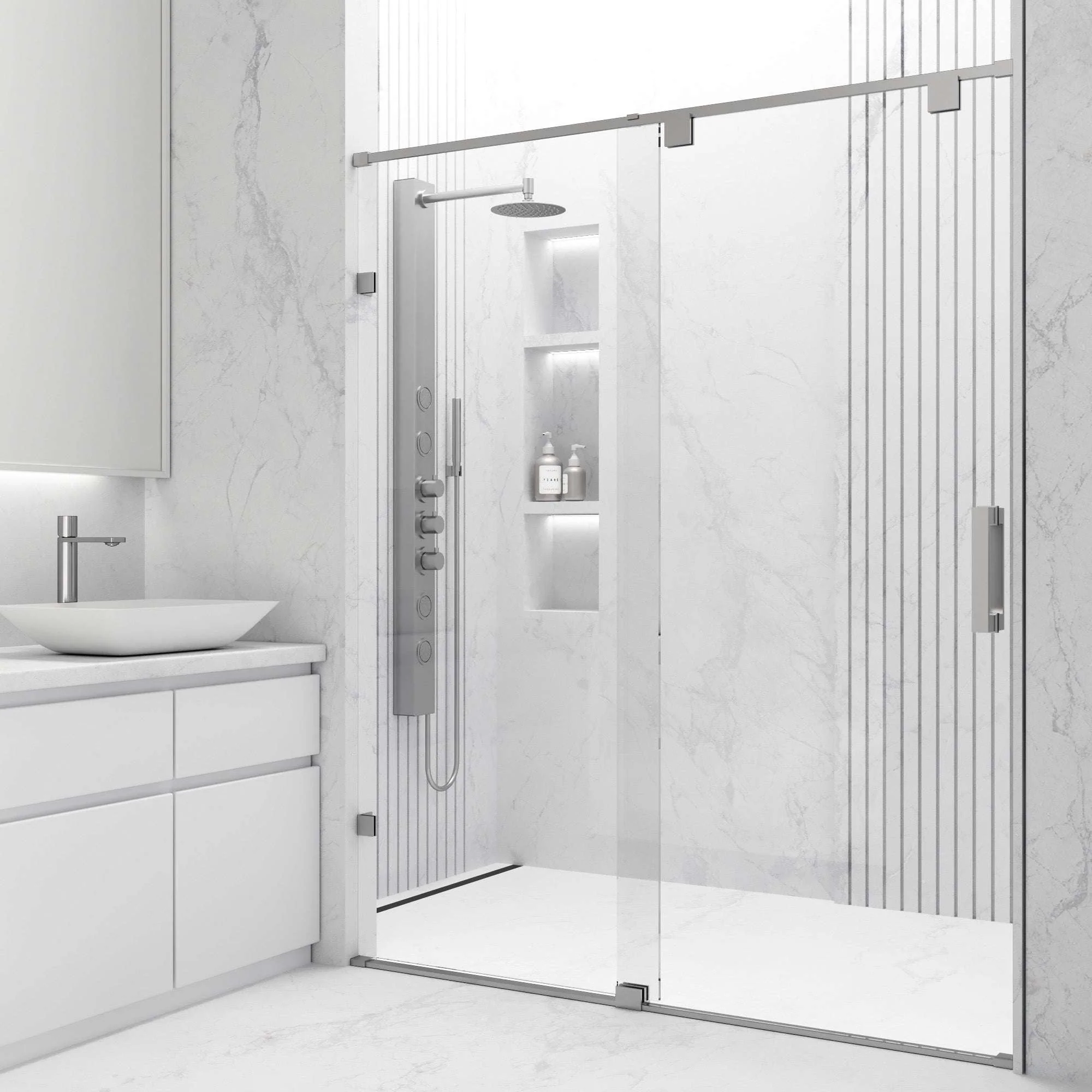 Ryland Frameless Sliding Shower Door - Image 35