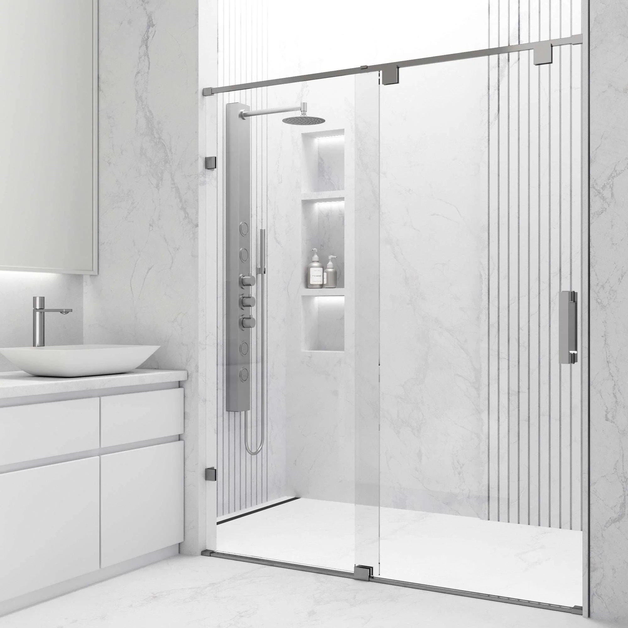Ryland Frameless Sliding Shower Door - Image 36