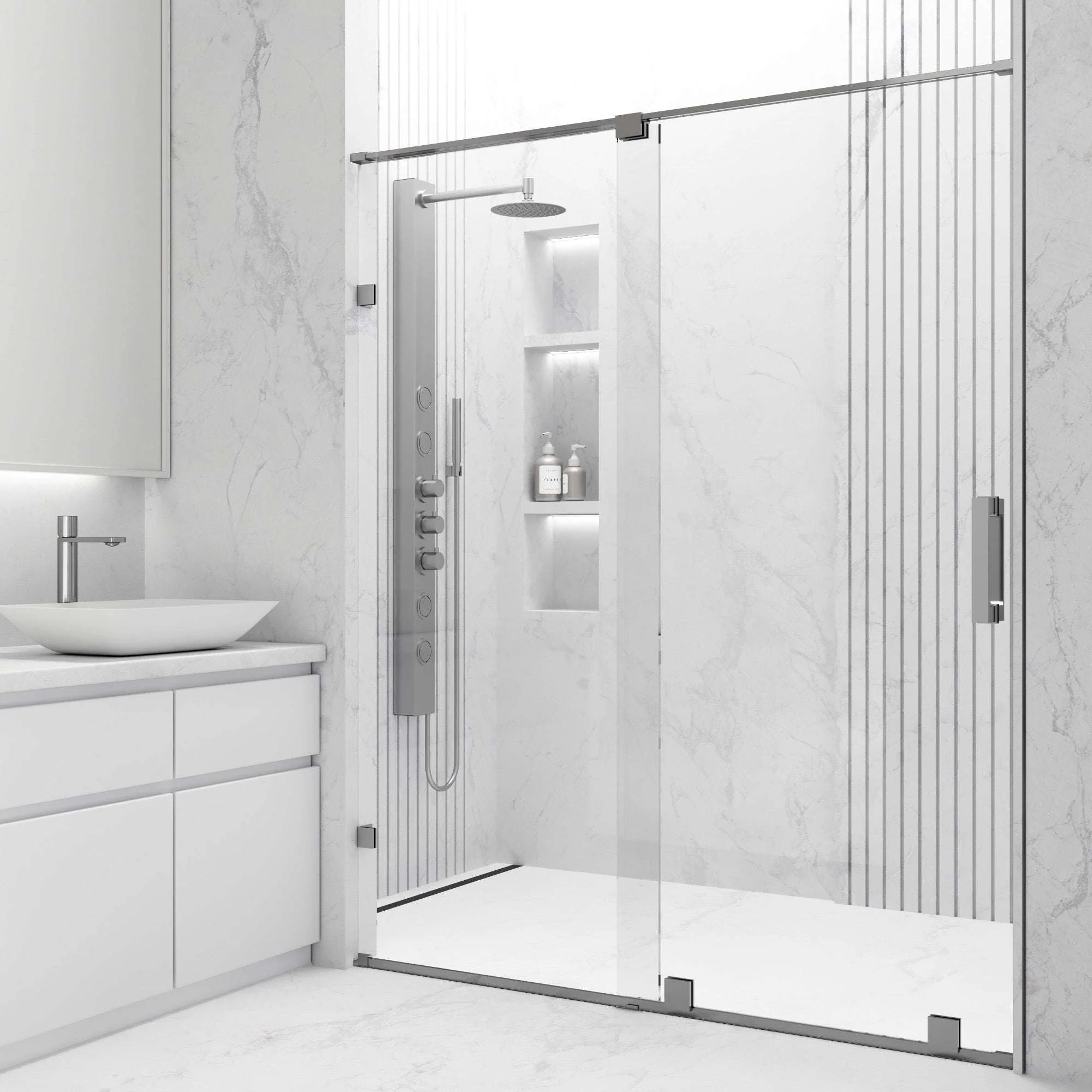 Ryland Frameless Sliding Shower Door - Image 41