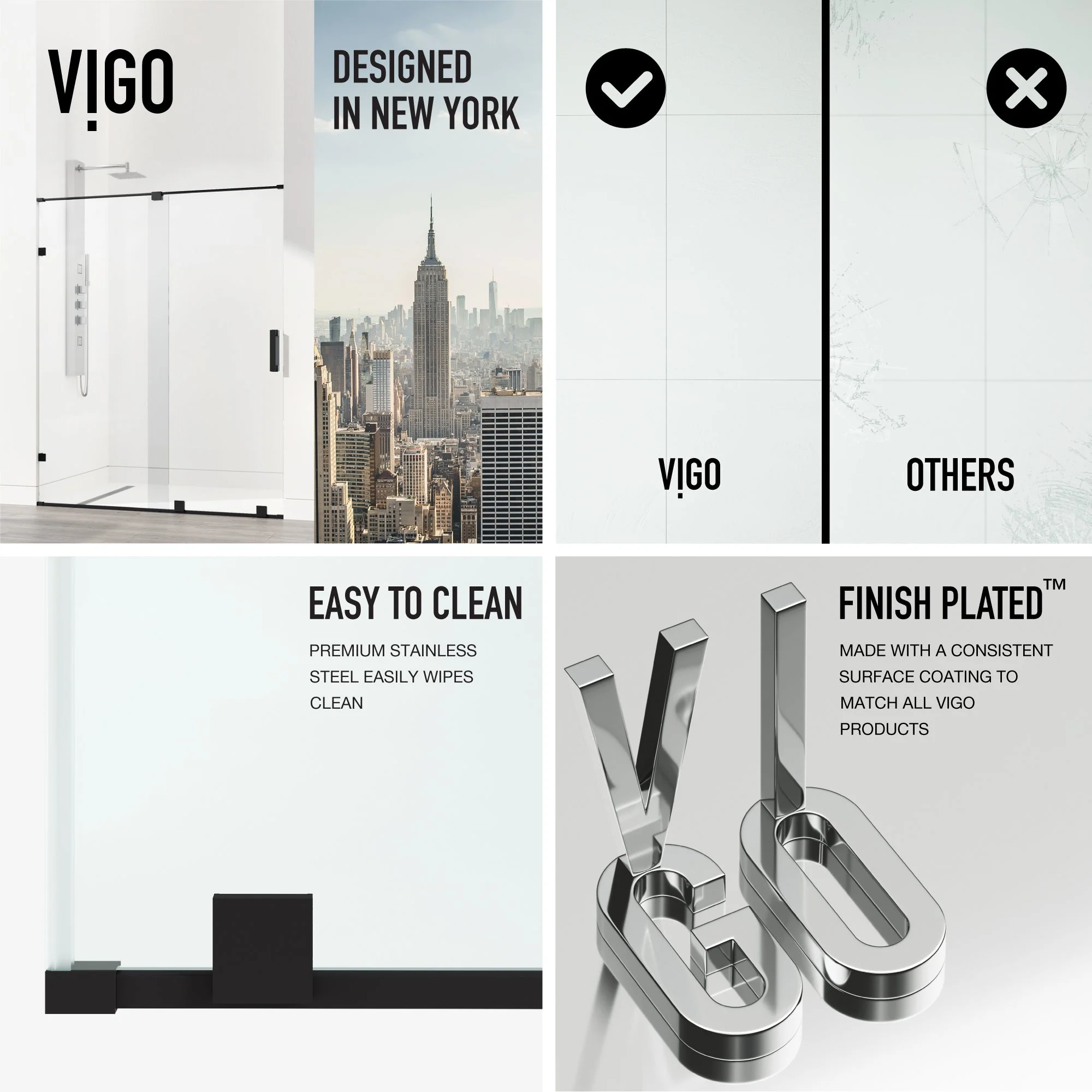Ryland Frameless Sliding Shower Door - Image 5