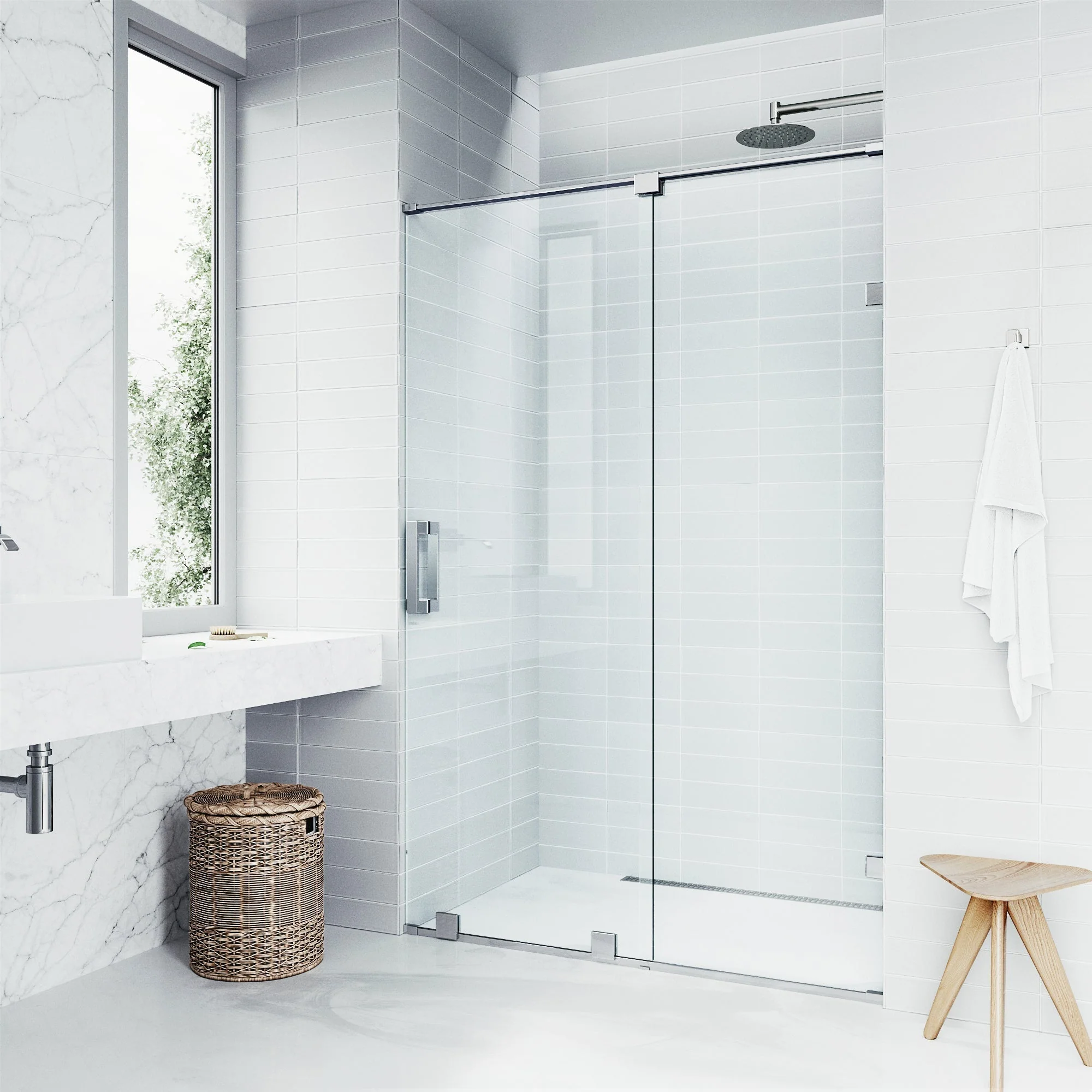 Ryland Frameless Sliding Shower Door - Image 57