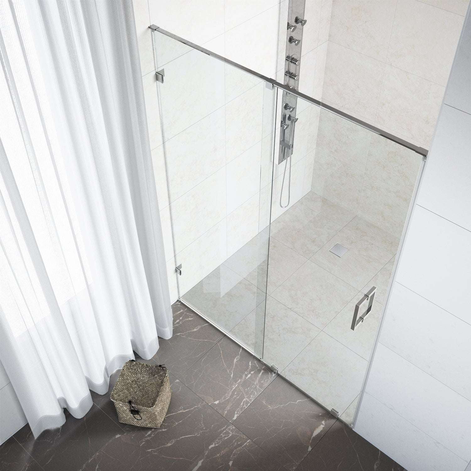 Ryland Frameless Sliding Shower Door - Image 62
