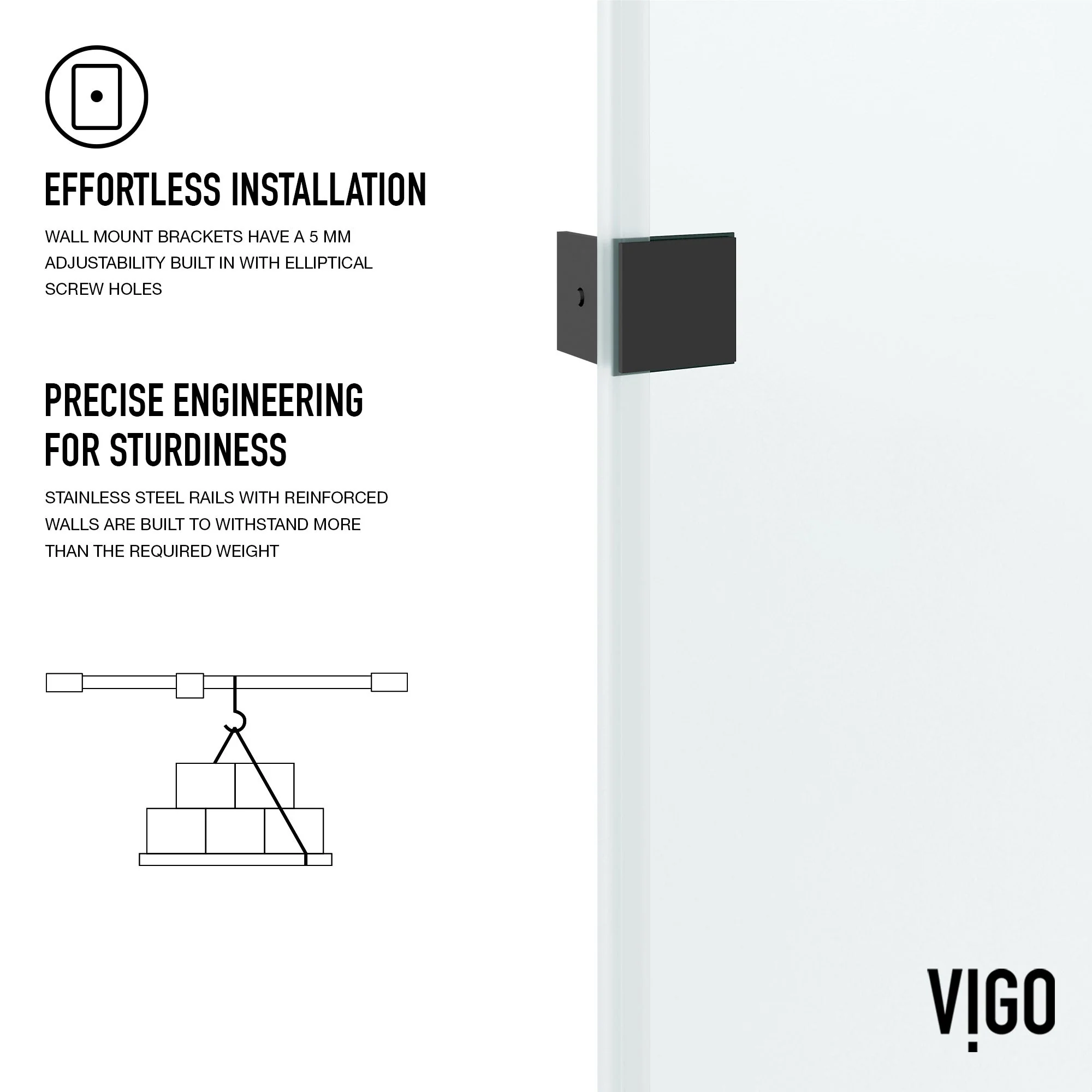 Ryland Frameless Sliding Shower Door - Image 9