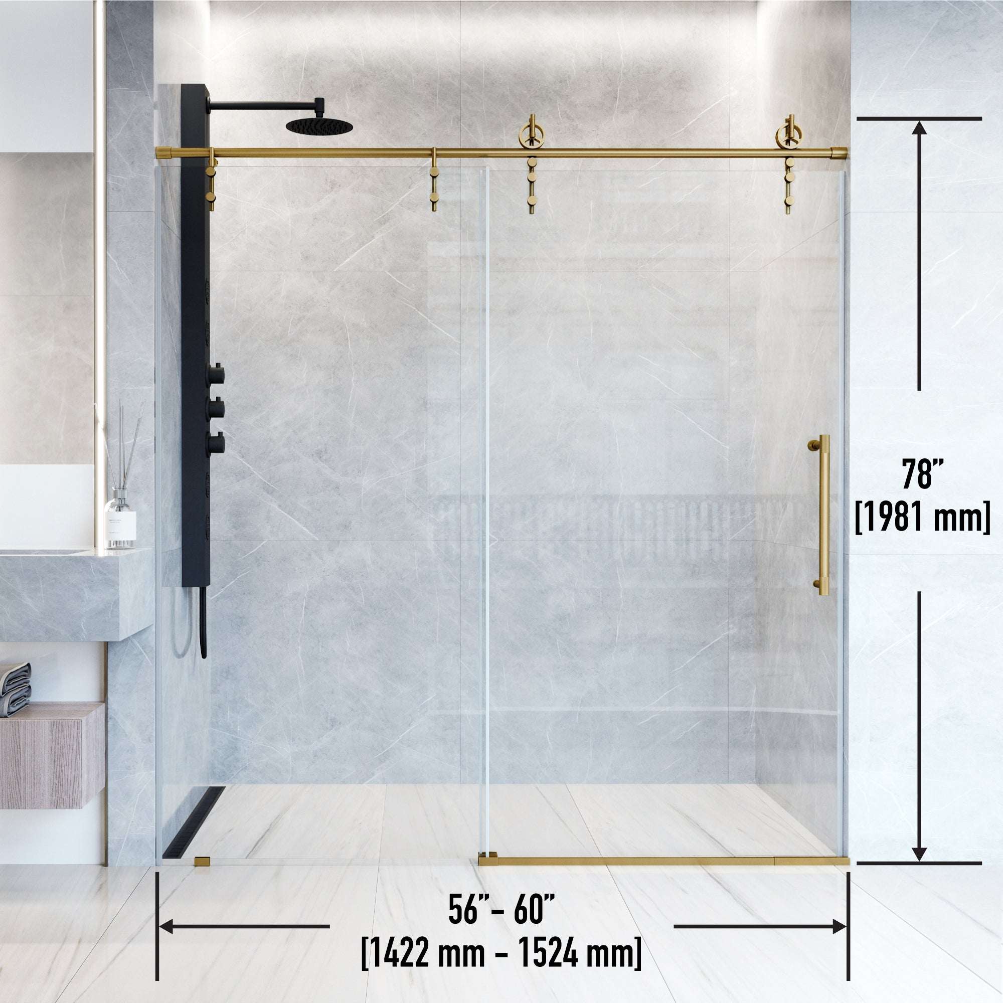 Hamilton Frameless Sliding Shower Door - Image 31