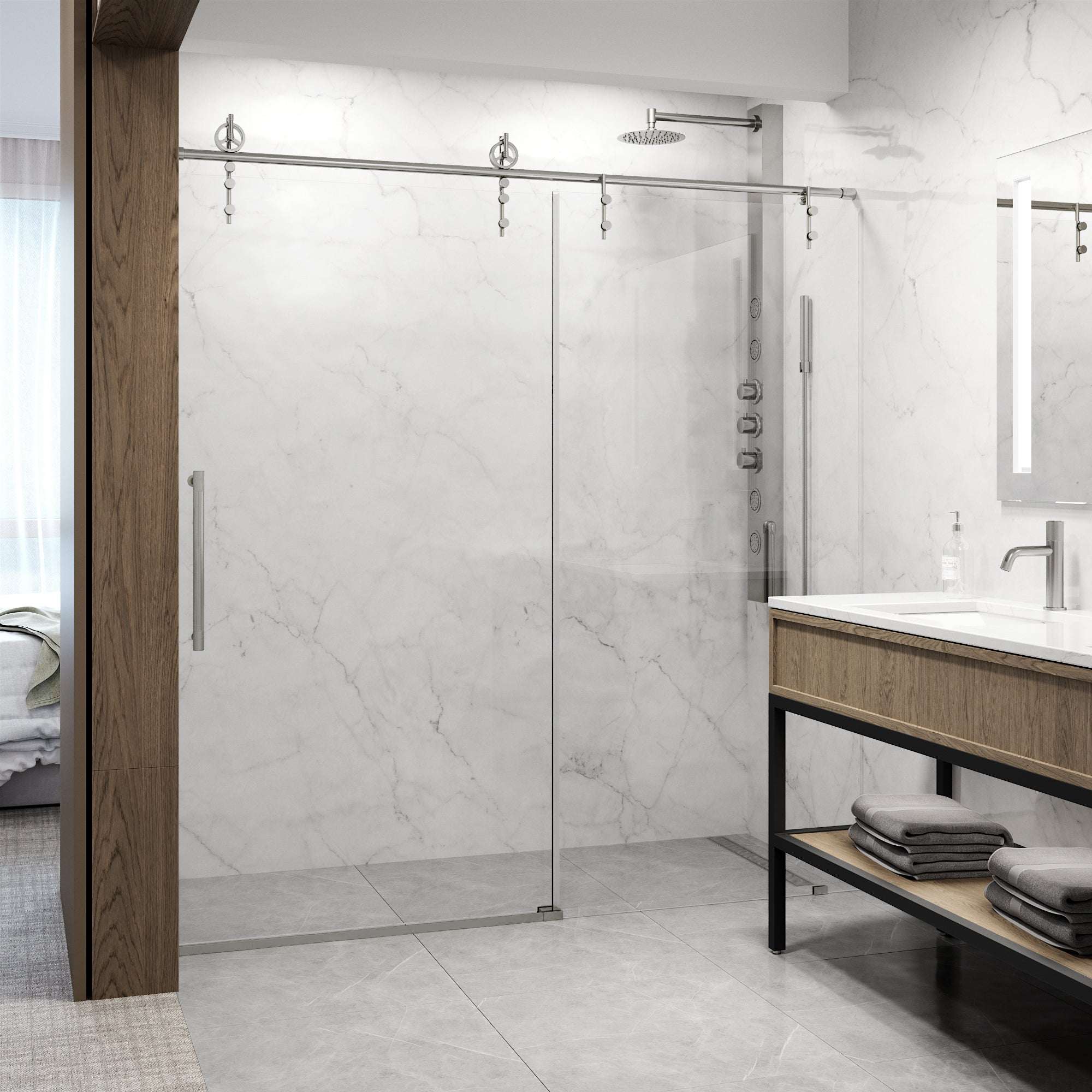 Hamilton Frameless Sliding Shower Door - Image 38