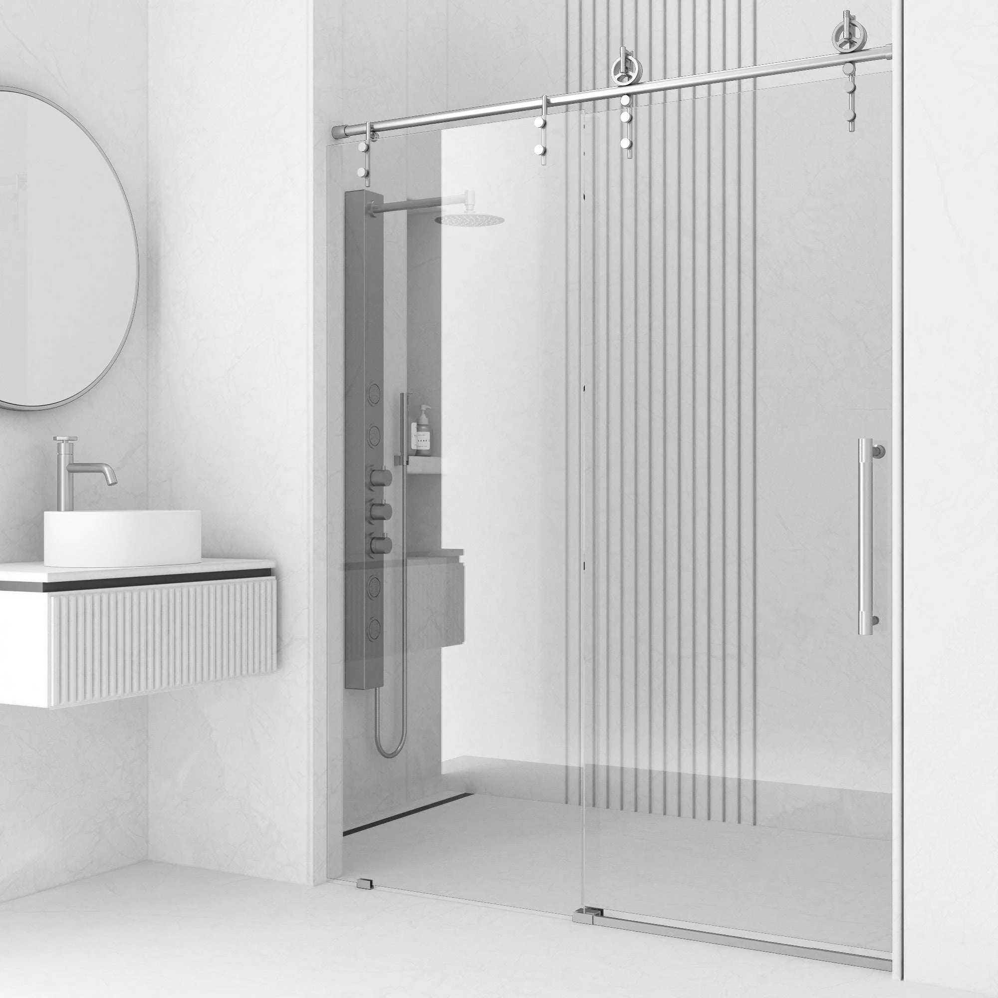 Hamilton Frameless Sliding Shower Door - Image 4