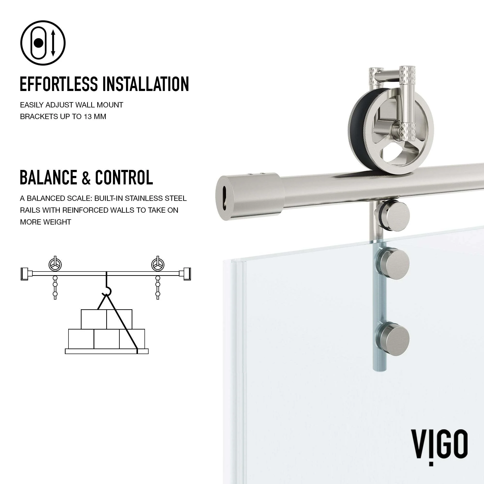 Hamilton Frameless Sliding Shower Door - Image 47