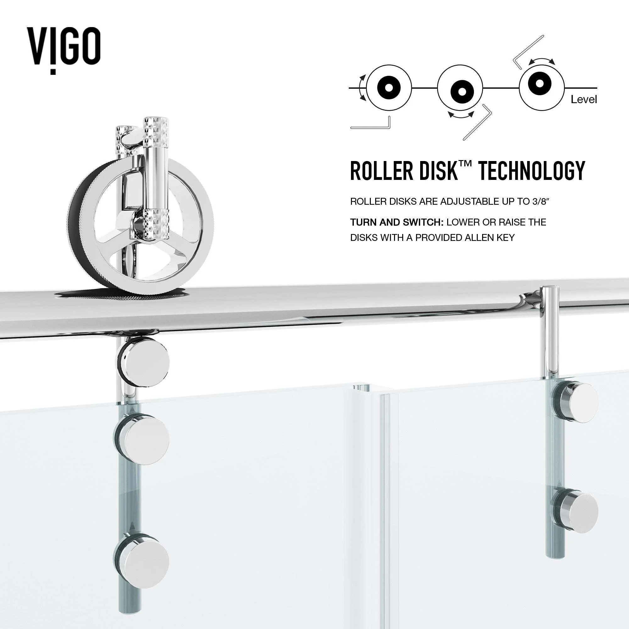 Hamilton Frameless Sliding Shower Door - Image 6