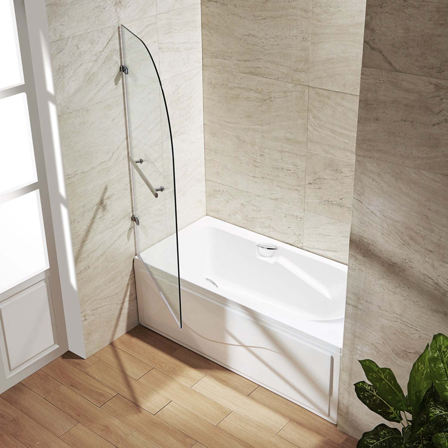 Orion Frameless Hinged Tub Door - Image 21