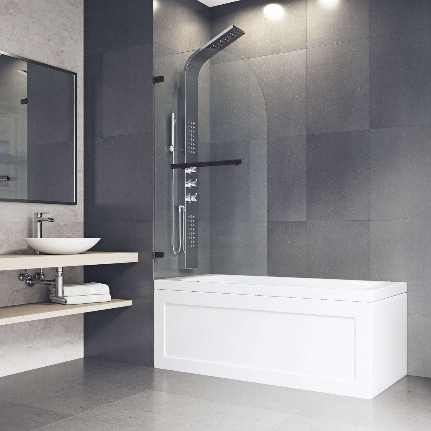 Orion Frameless Hinged Tub Door - Image 6