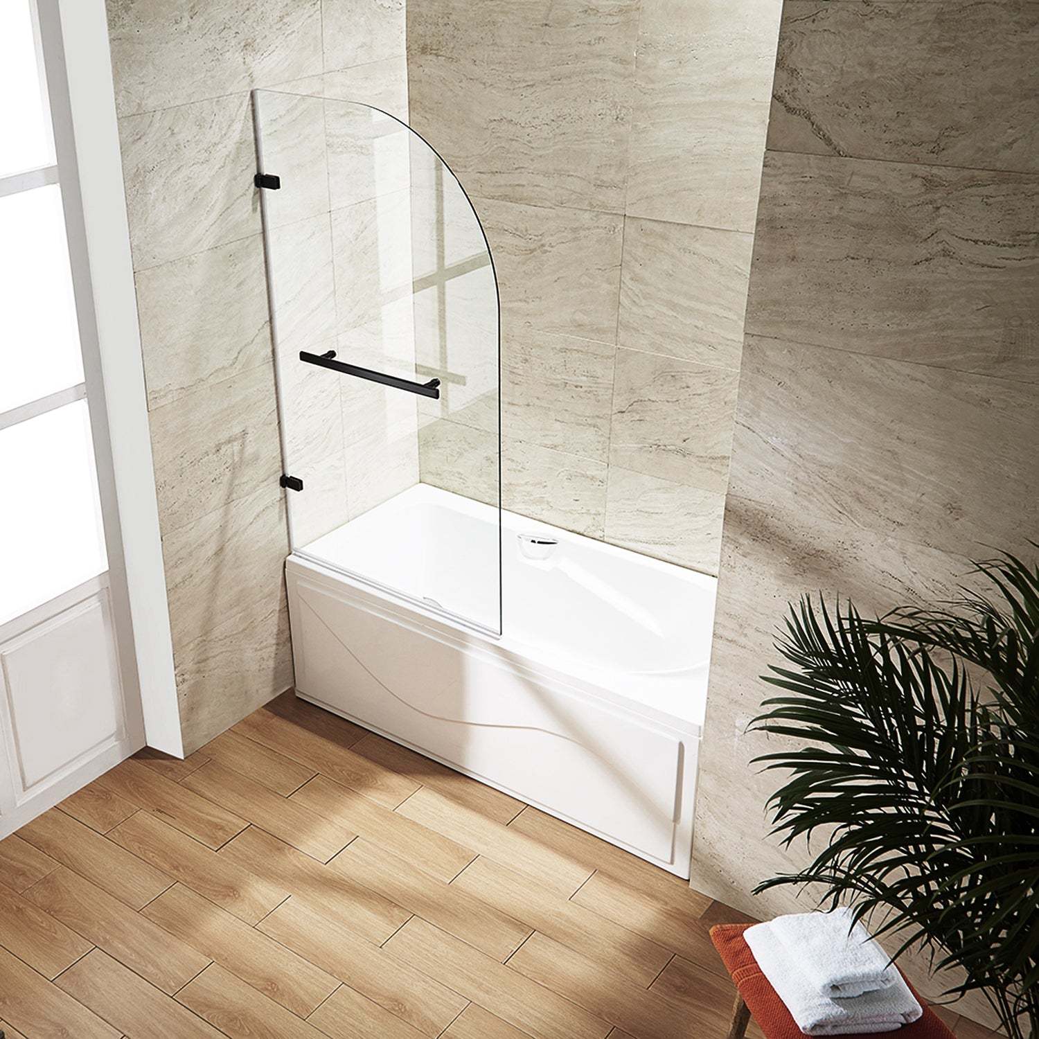Orion Frameless Hinged Tub Door - Image 8
