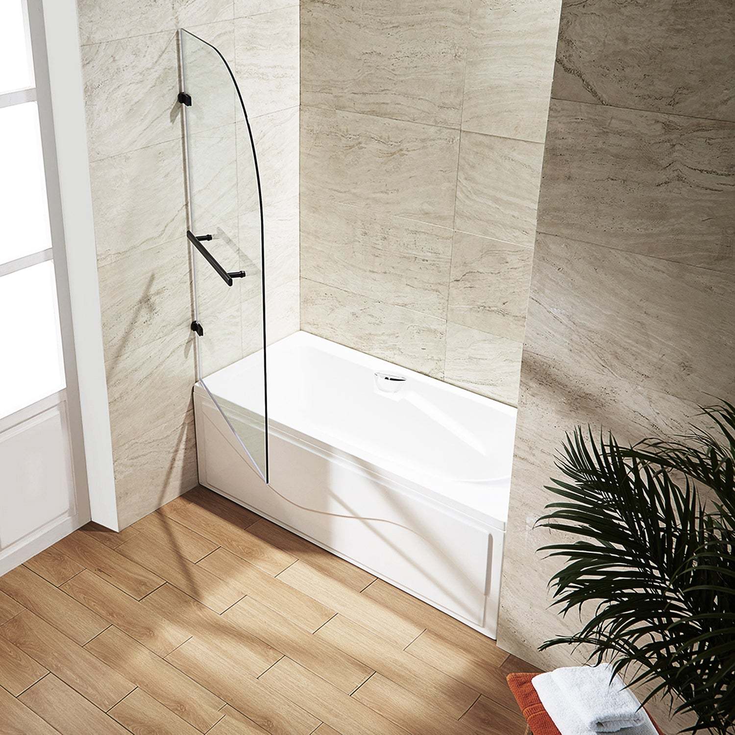Orion Frameless Hinged Tub Door - Image 9