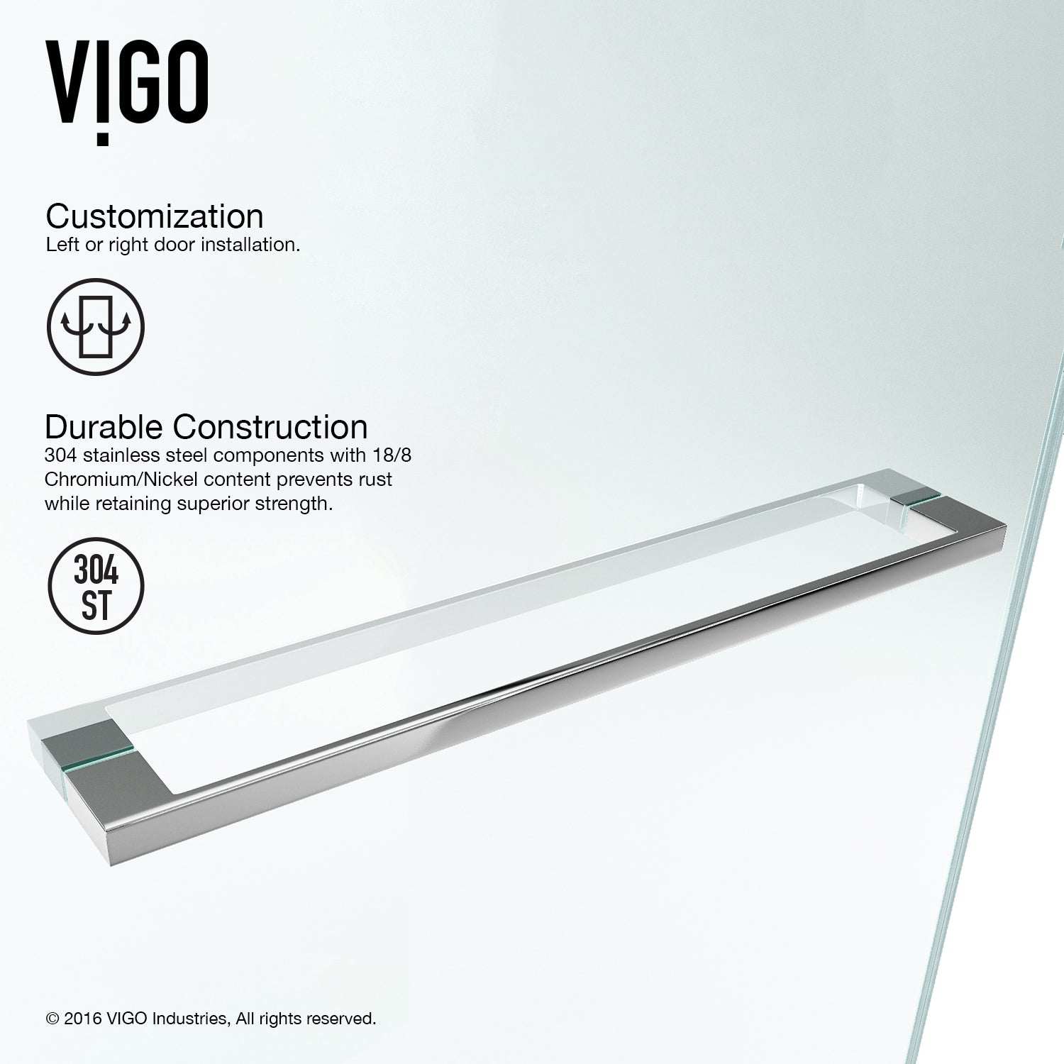 Rialto Frameless Hinged Tub Door - Image 17