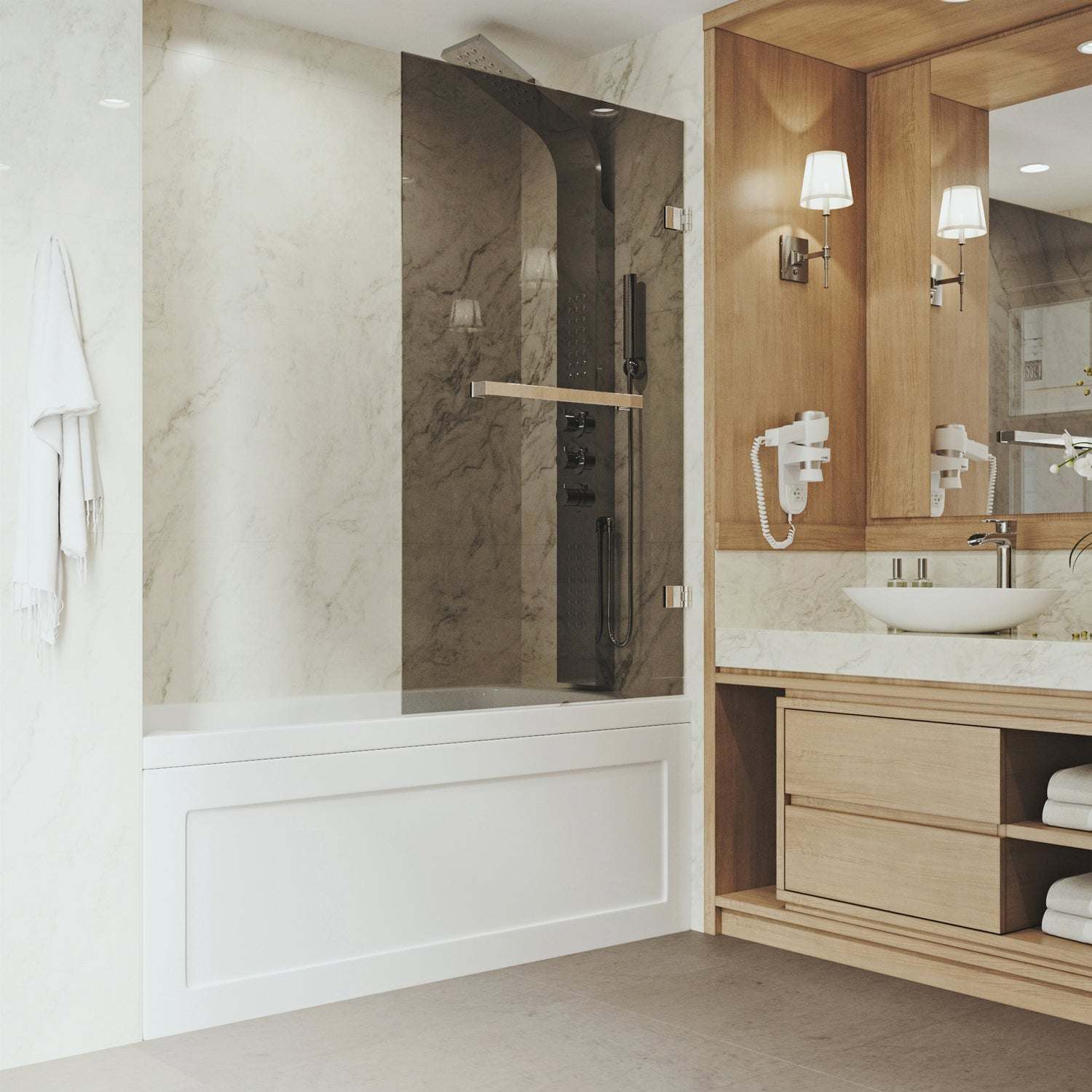 Rialto Frameless Hinged Tub Door - Image 40