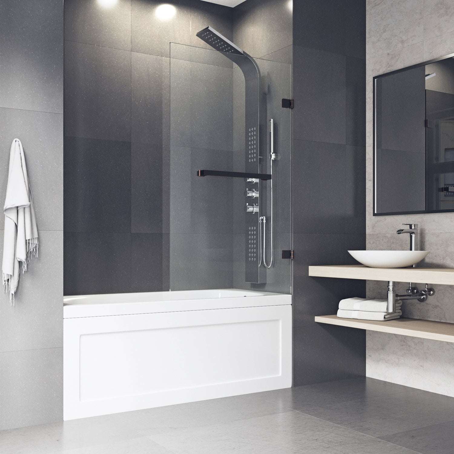 Rialto Frameless Hinged Tub Door - Image 5