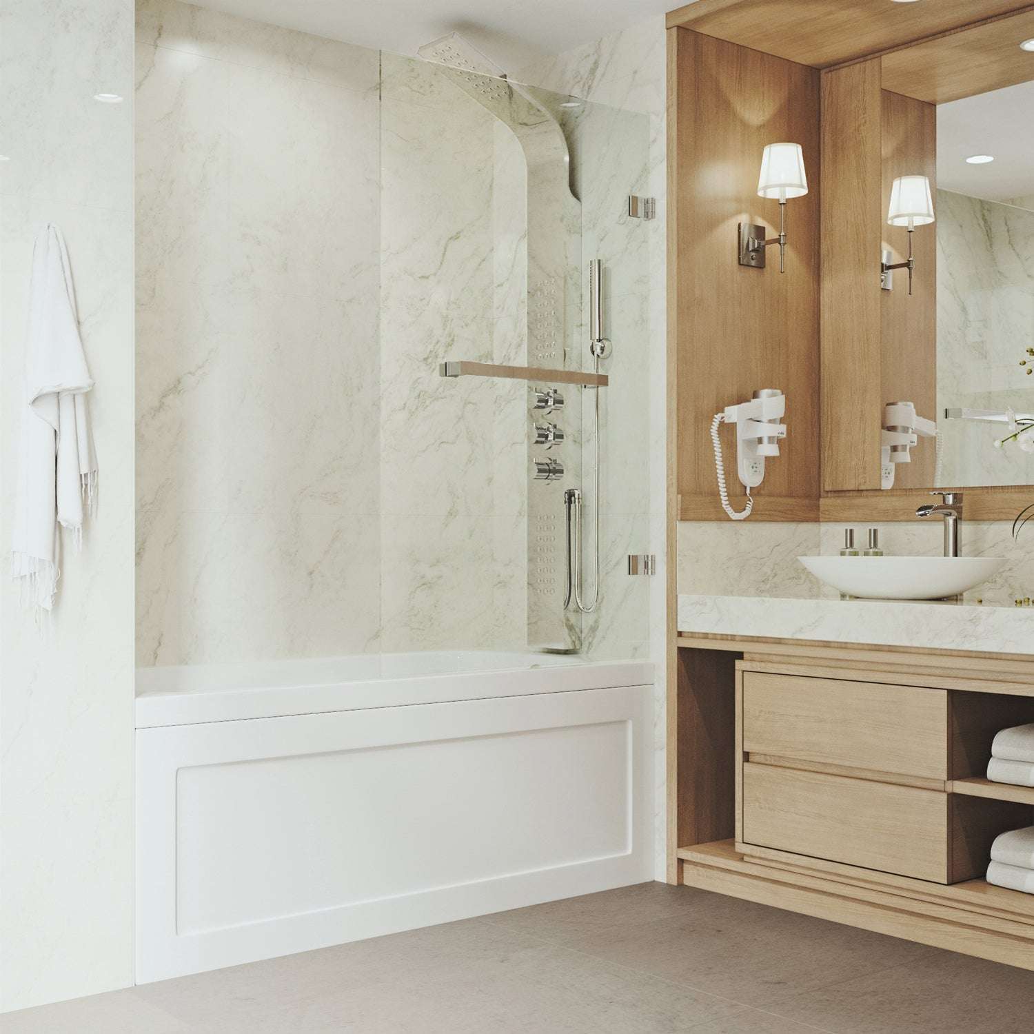 Rialto Frameless Hinged Tub Door - Image 50