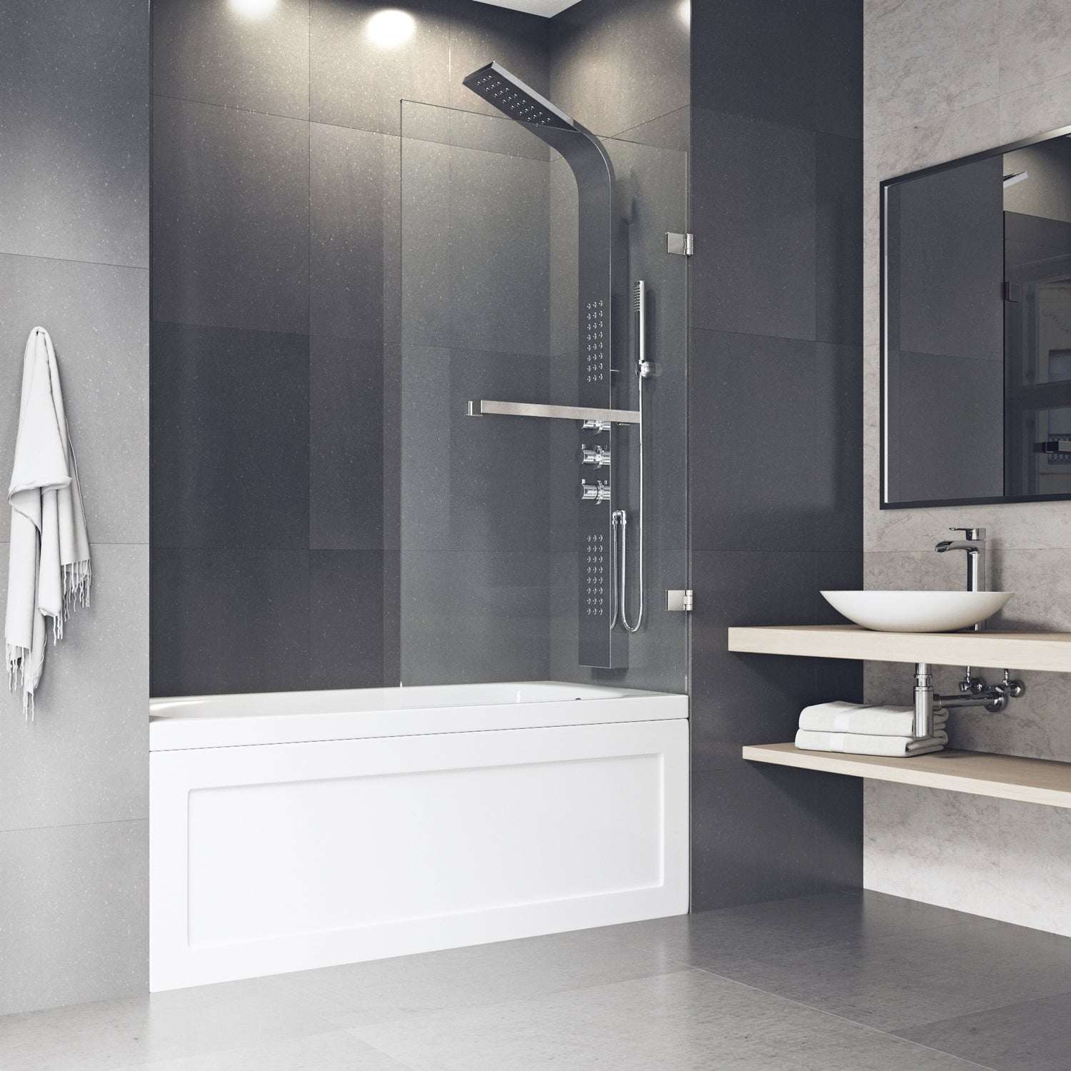 Rialto Frameless Hinged Tub Door - Image 53