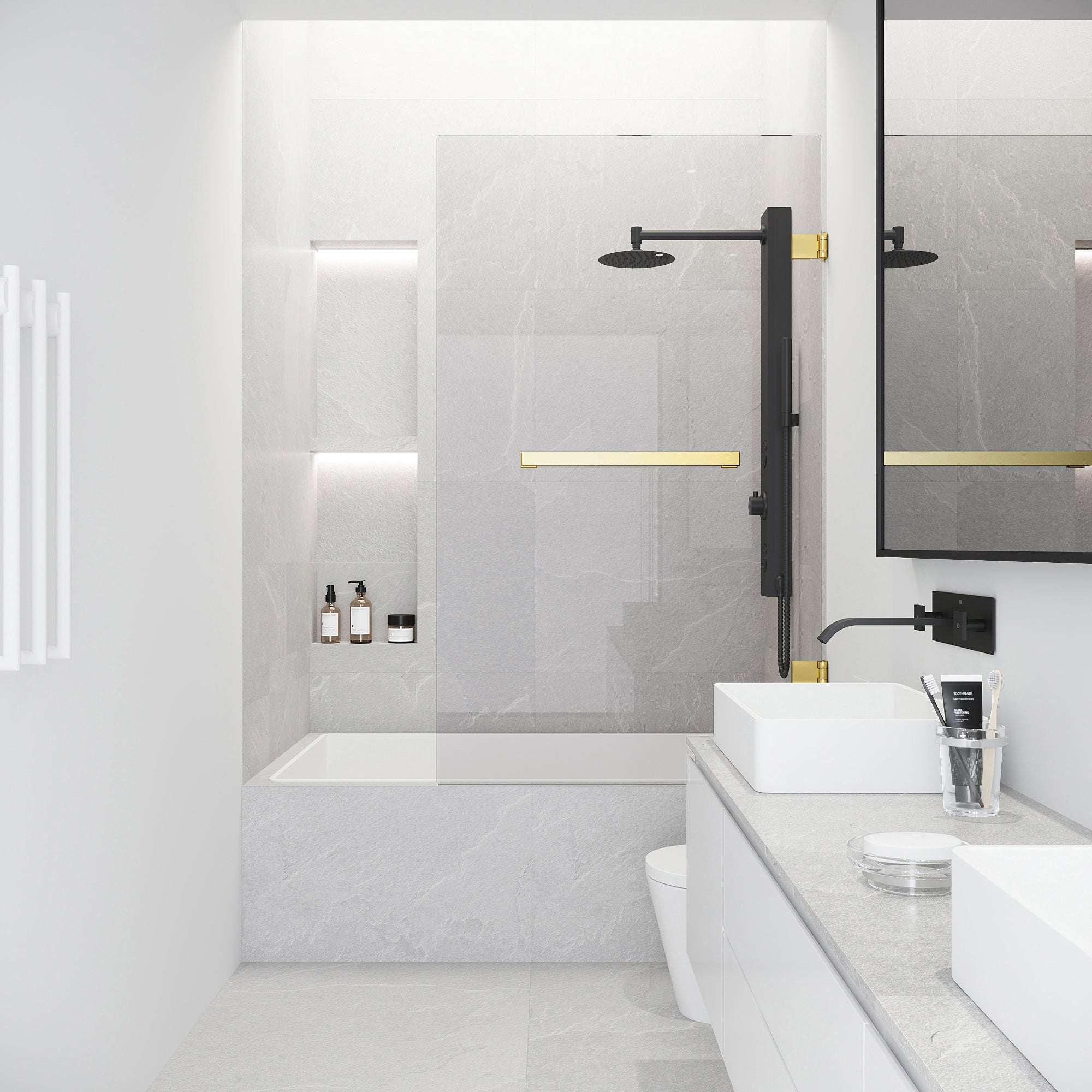 Rialto Frameless Hinged Tub Door - Image 60
