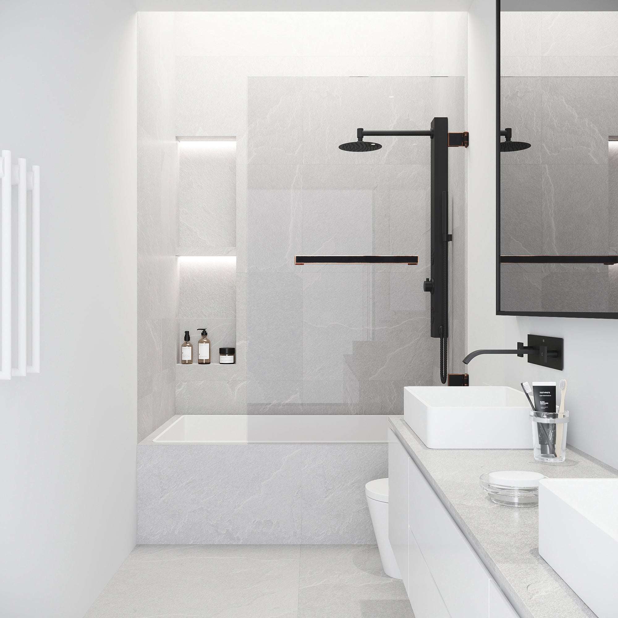 Rialto Frameless Hinged Tub Door - Image 61