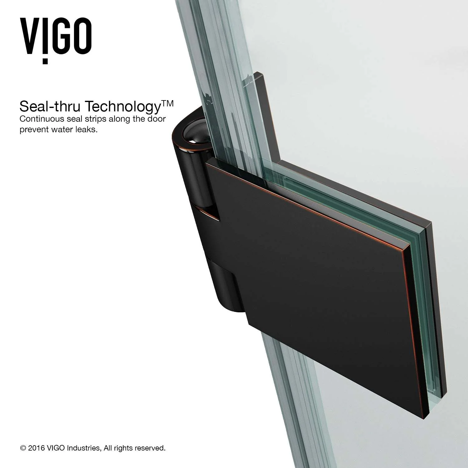 Rialto Frameless Hinged Tub Door - Image 8