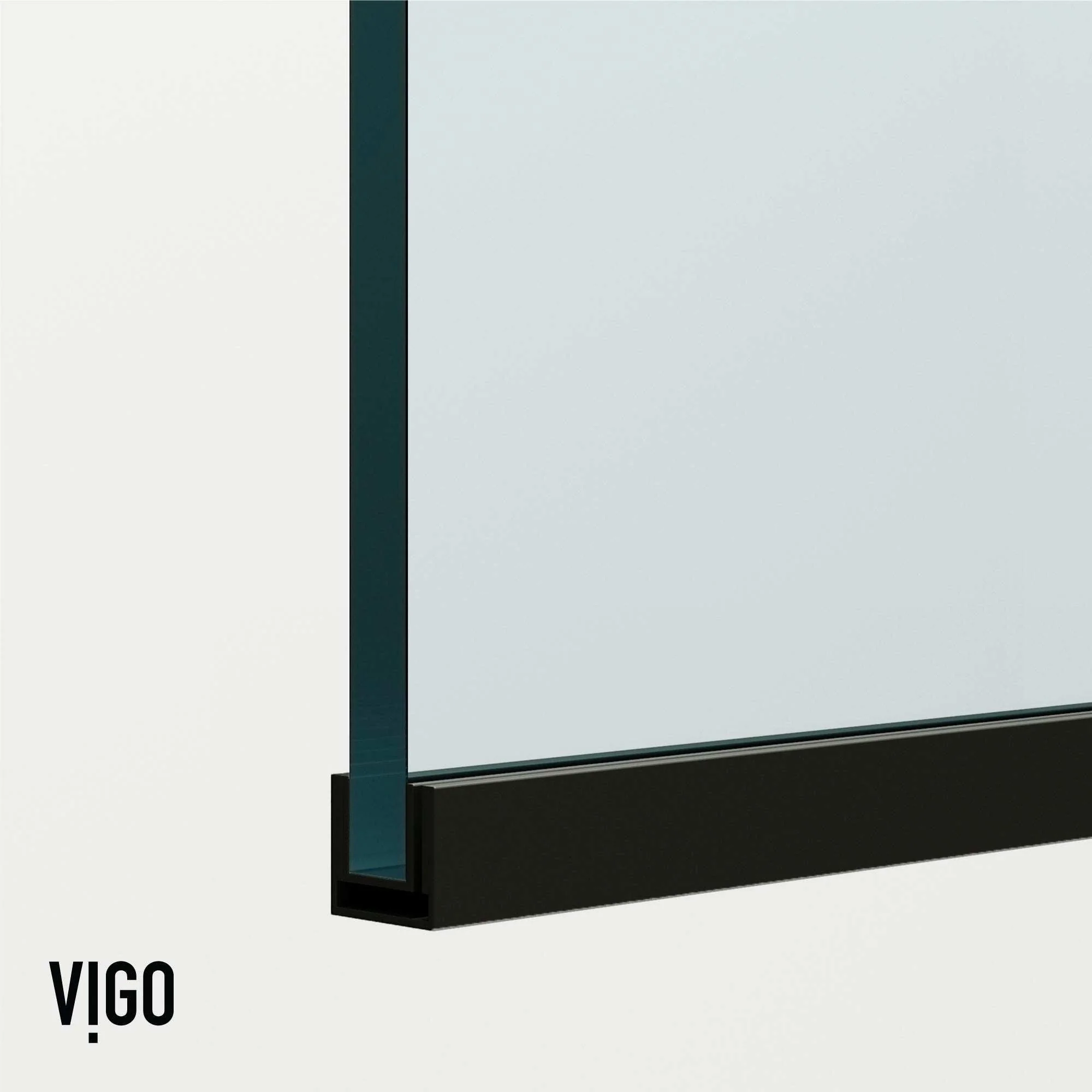 VIGO Meridian Zenith 34 x 62 in. Semi-Framed Fixed Tub Screen with Clear/Fluted Tempered Glass - Image 29