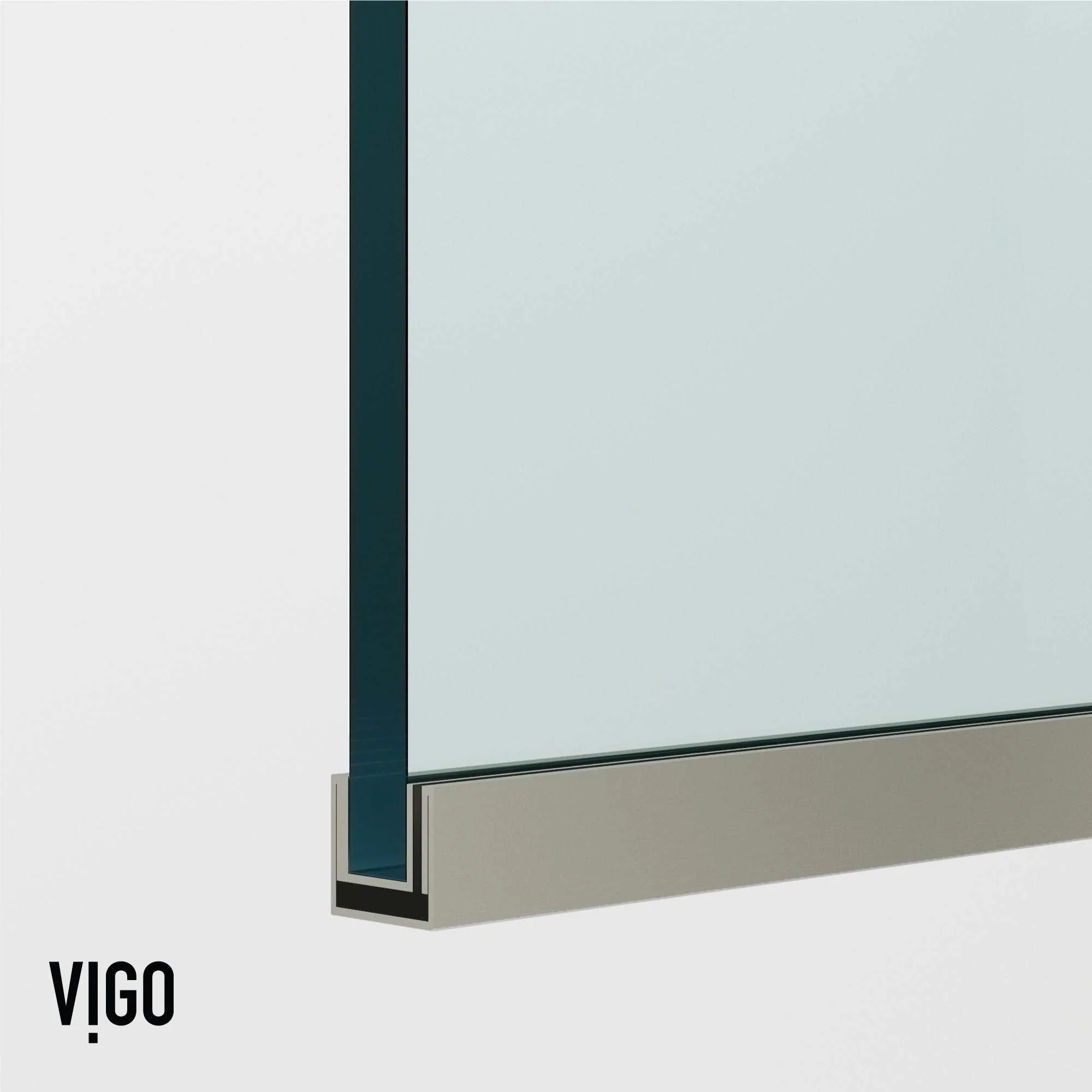 VIGO Meridian Zenith 34 x 62 in. Semi-Framed Fixed Tub Screen with Clear/Fluted Tempered Glass - Image 67