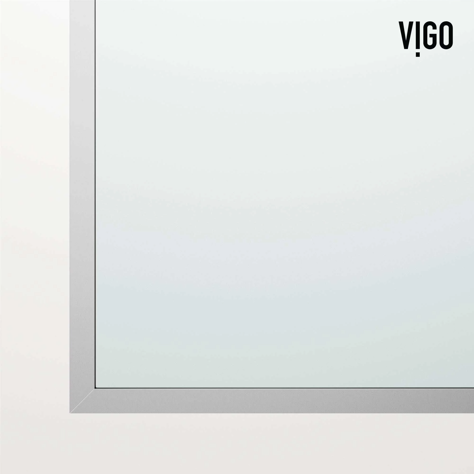 VIGO Meridian Zenith 34 x 62 in. Semi-Framed Fixed Tub Screen with Clear/Fluted Tempered Glass - Image 8