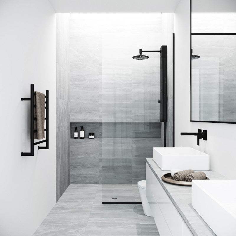Meridian Zenith 34 x 74 in. Semi-Framed Fixed Shower Screen - Image 30