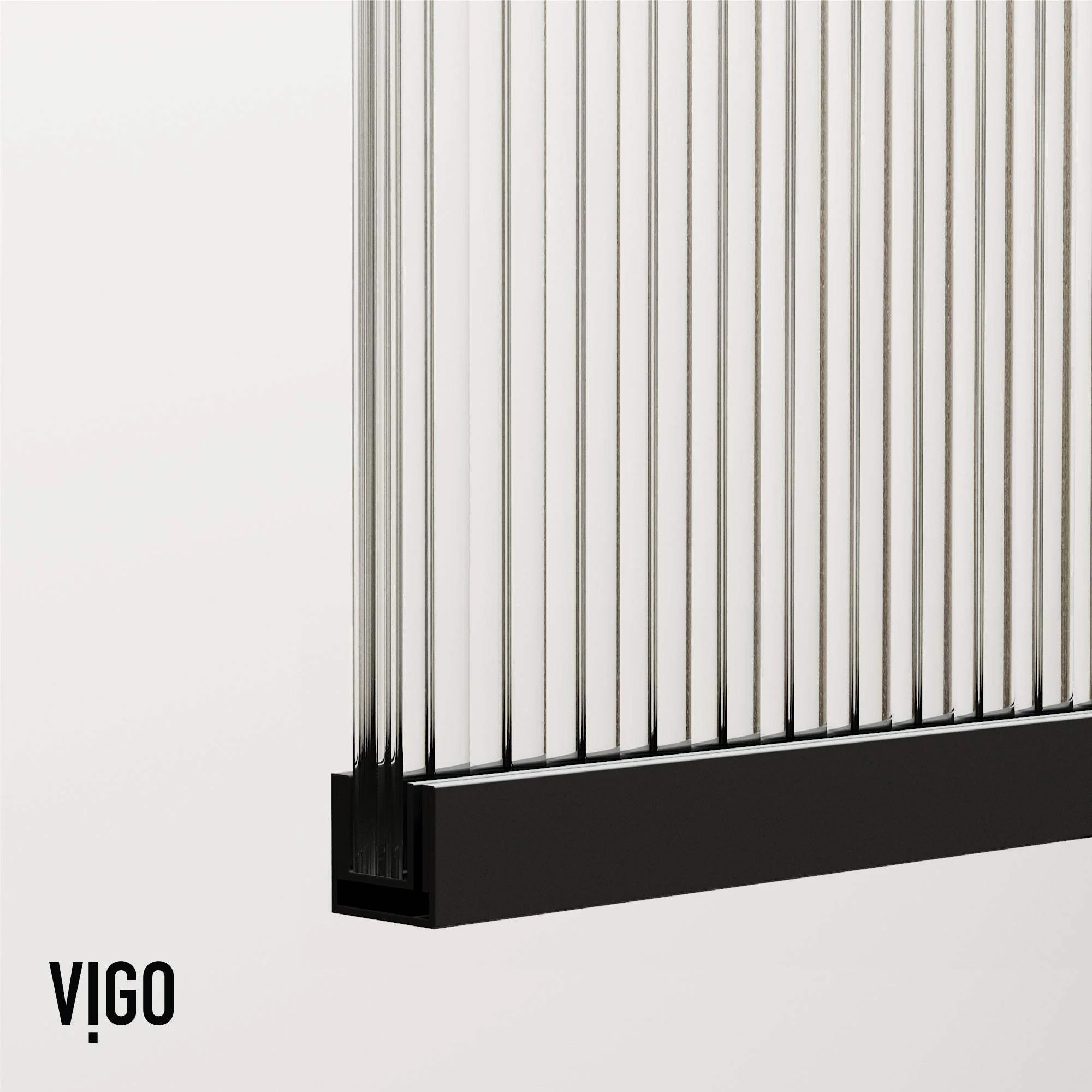 Meridian Zenith 34 x 74 in. Semi-Framed Fixed Shower Screen - Image 47