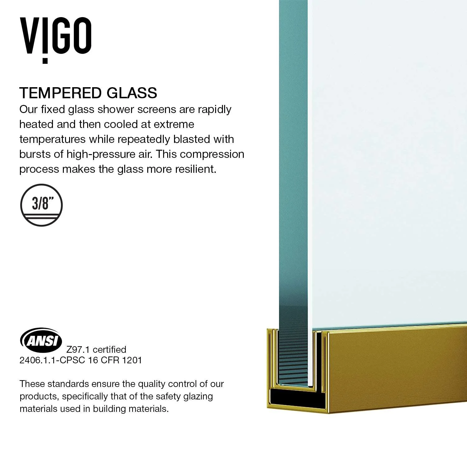 Meridian Zenith 34 x 74 in. Semi-Framed Fixed Shower Screen - Image 56