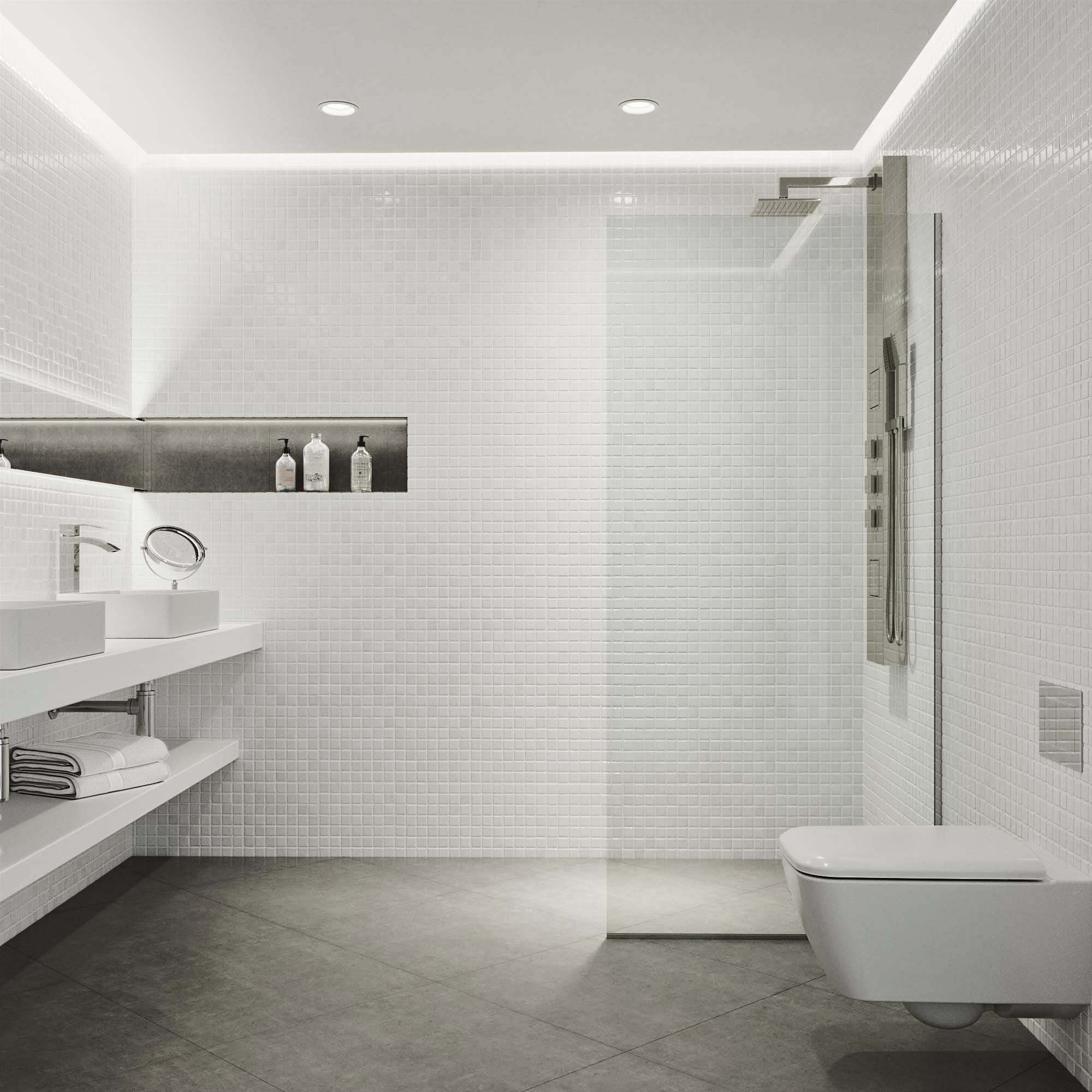 Meridian Zenith 34 x 74 in. Semi-Framed Fixed Shower Screen - Image 69