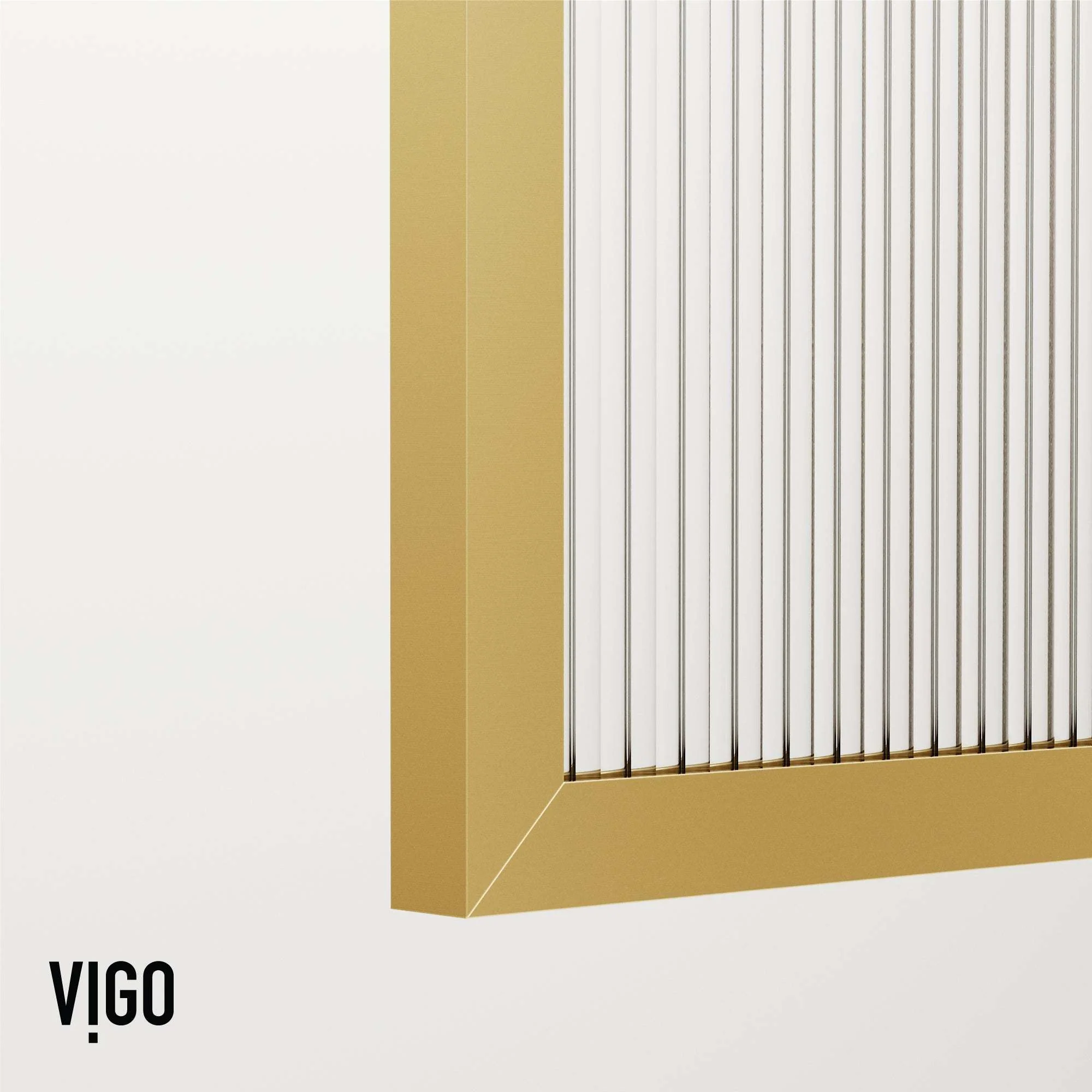 VIGO Meridian 34 x 62 in. Framed Fixed Tub Screen with Clear/Fluted Tempered Glass - Image 35