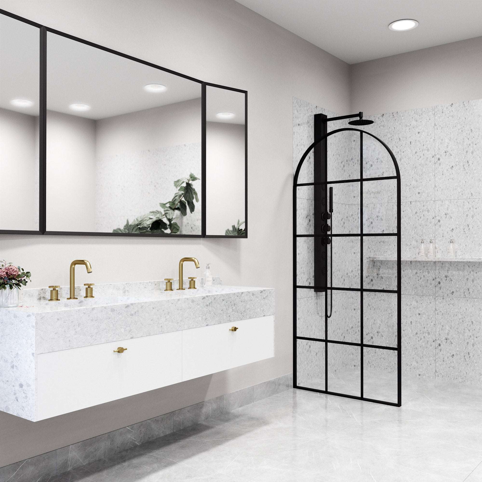 Arden Framed Fixed Shower Screen - Image 16