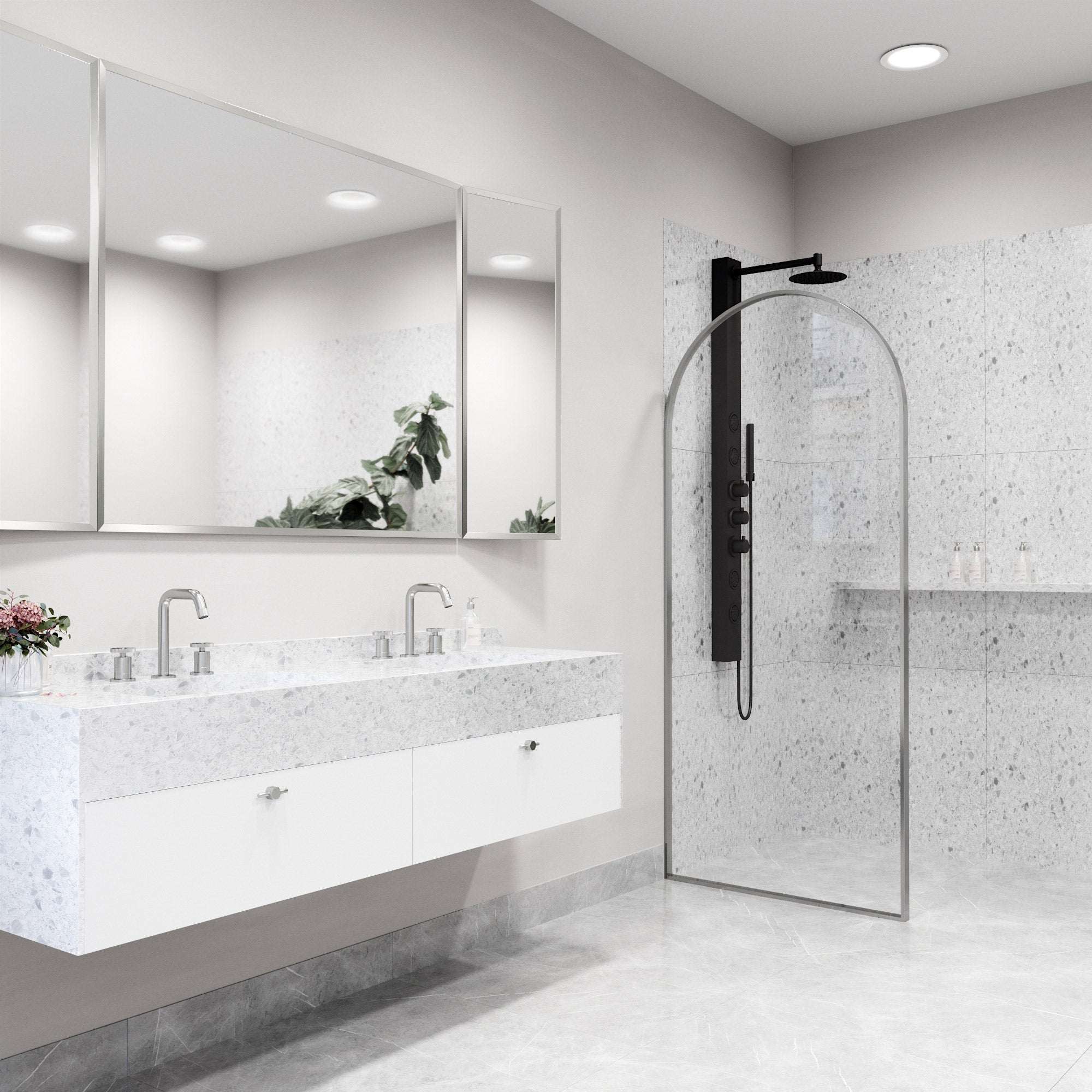 Arden Framed Fixed Shower Screen - Image 36