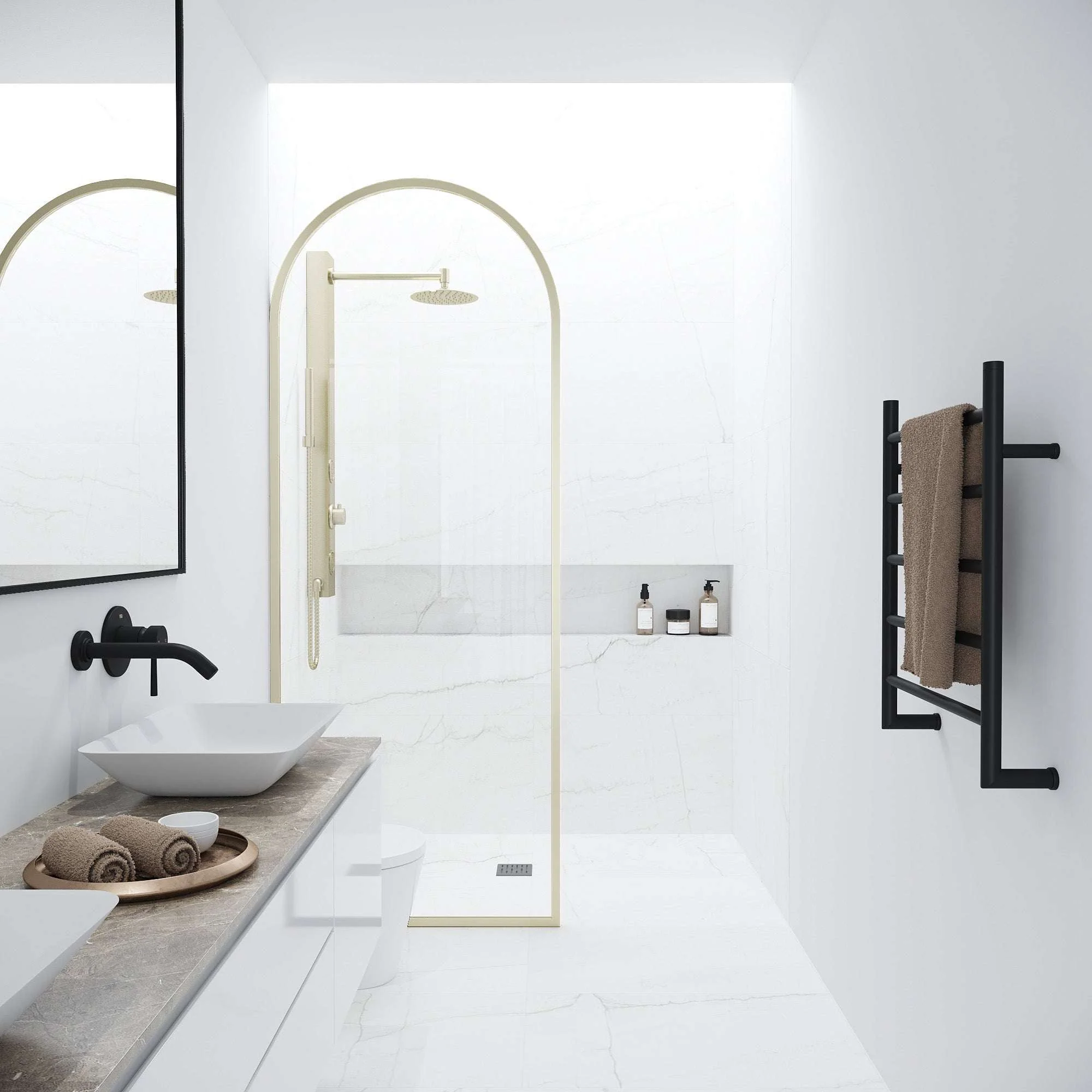Arden Framed Fixed Shower Screen - Image 42