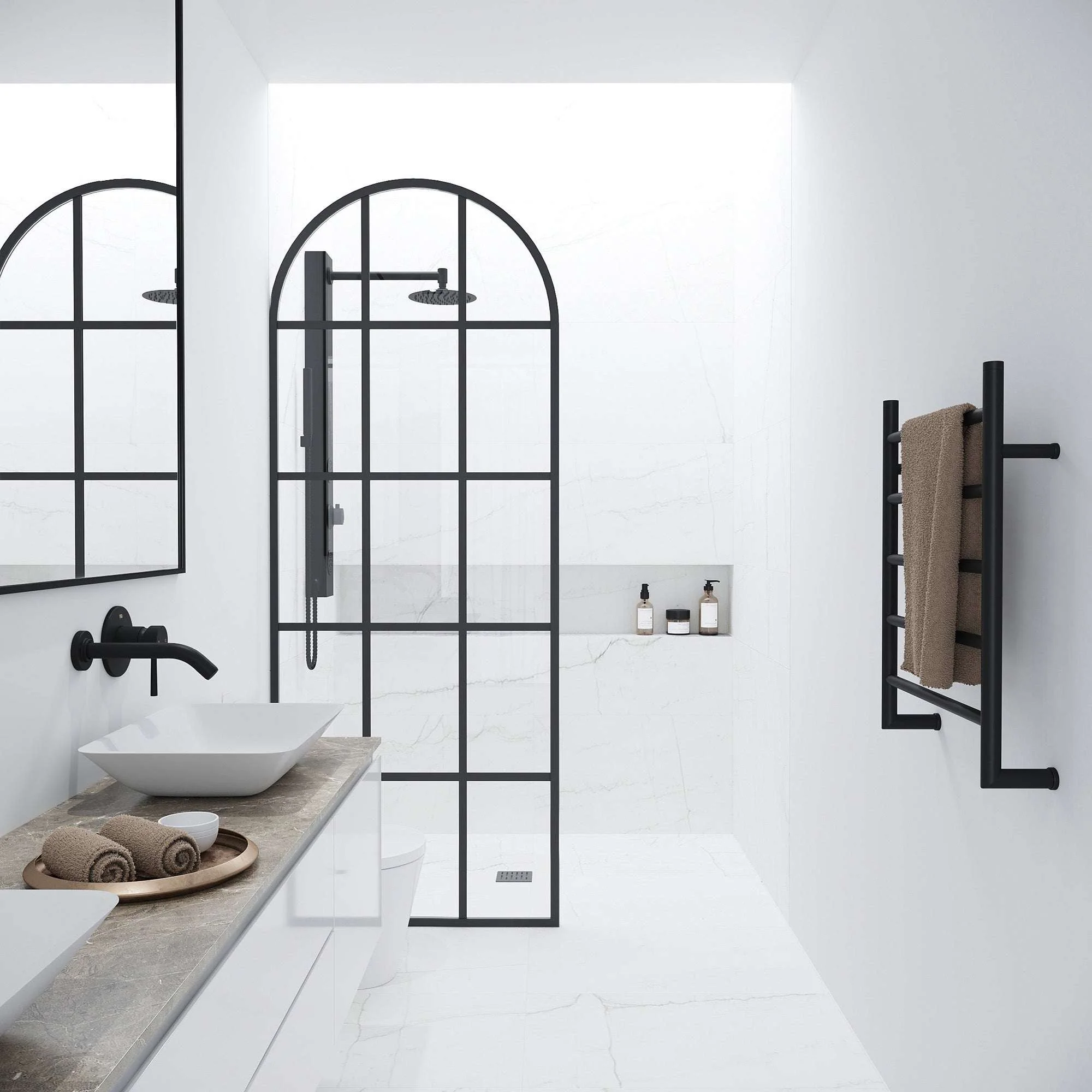 Arden Framed Fixed Shower Screen - Image 44
