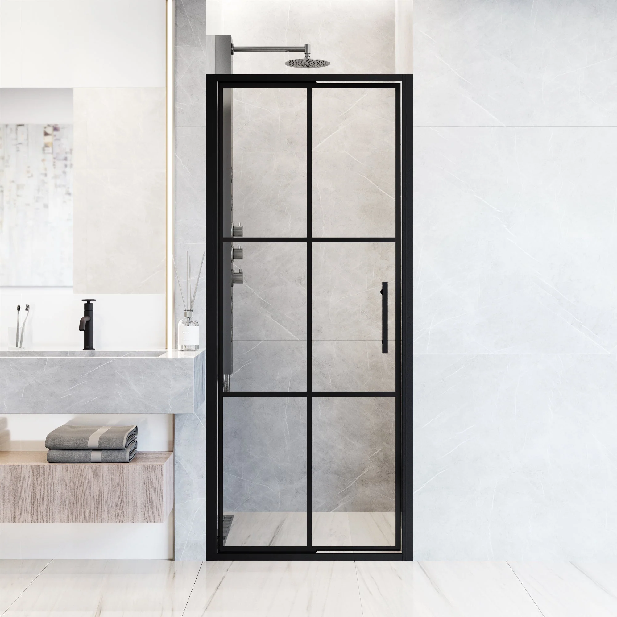 Astoria Framed Pivot Shower Door - Image 20