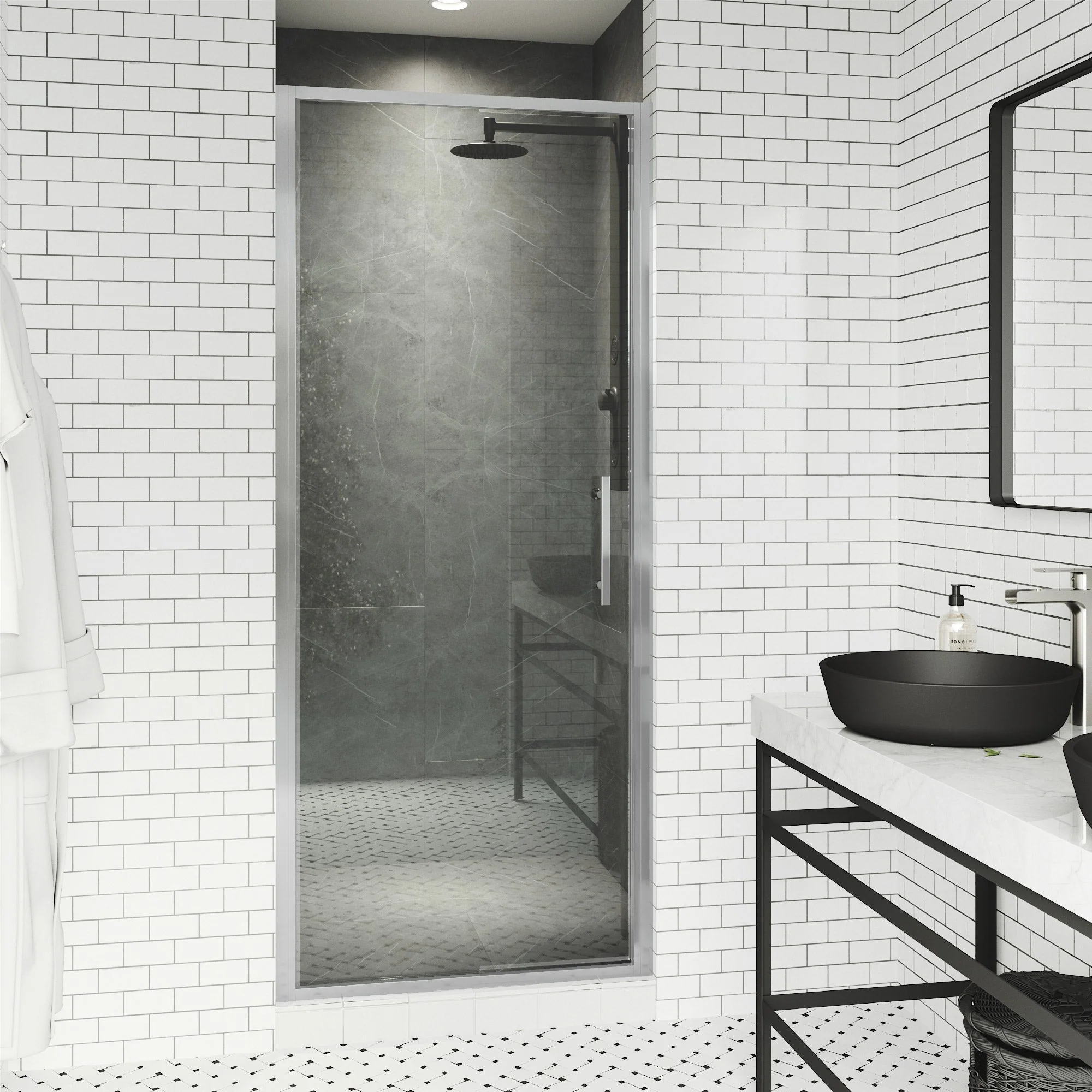 Astoria Framed Pivot Shower Door - Image 32