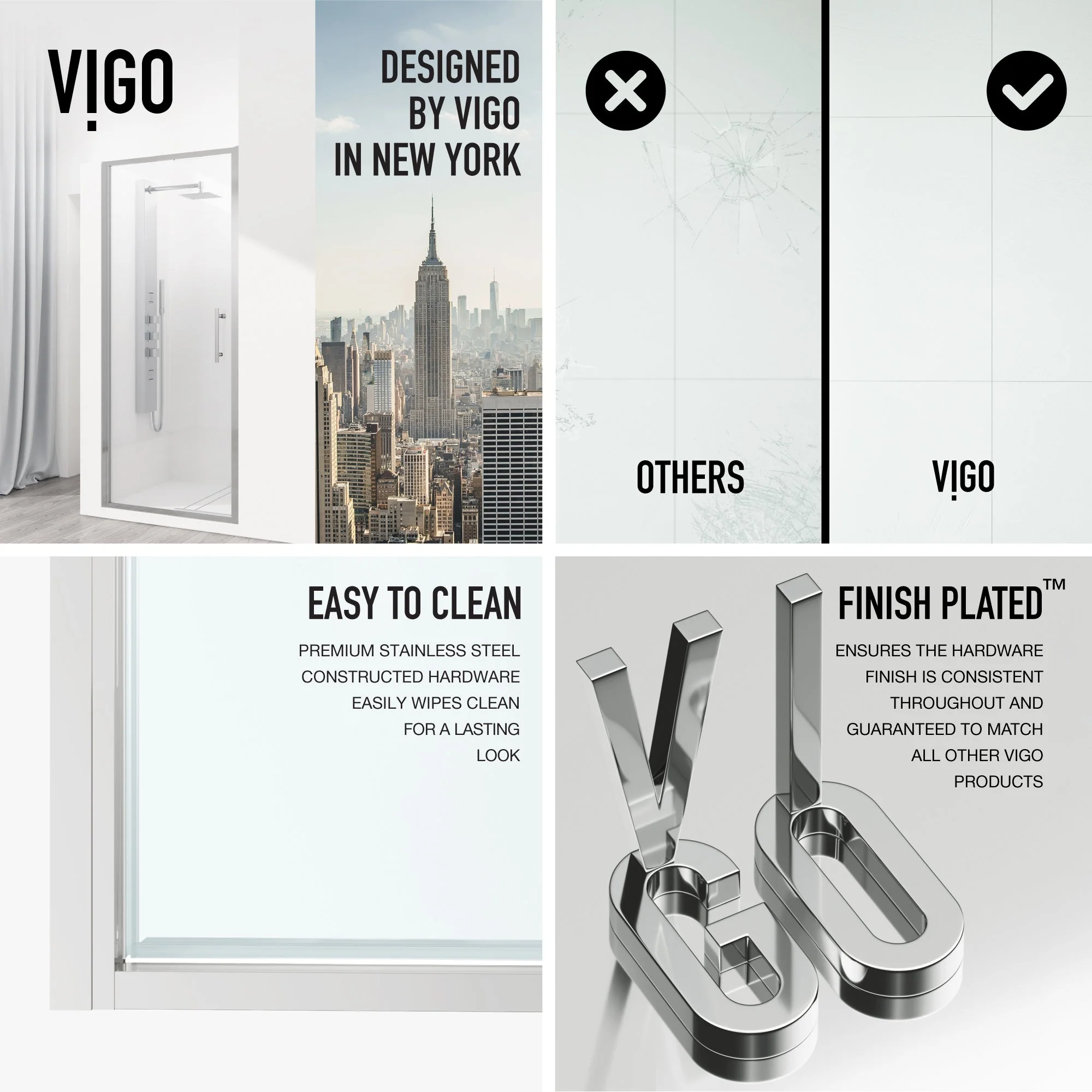 Astoria Framed Pivot Shower Door - Image 33