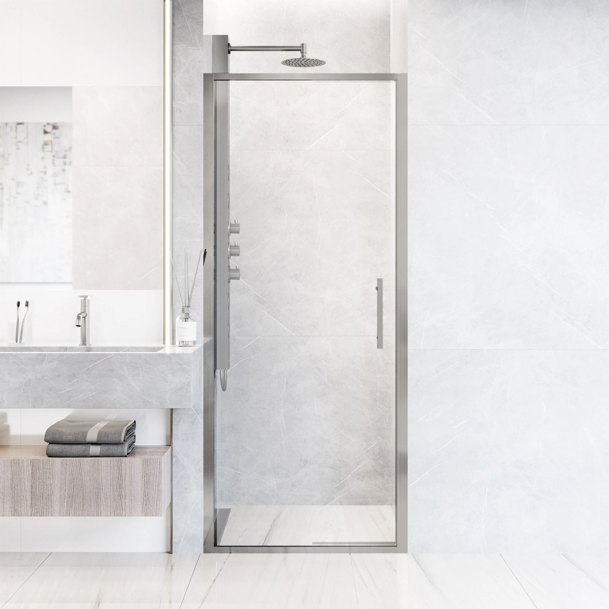 Astoria Framed Pivot Shower Door - Image 34