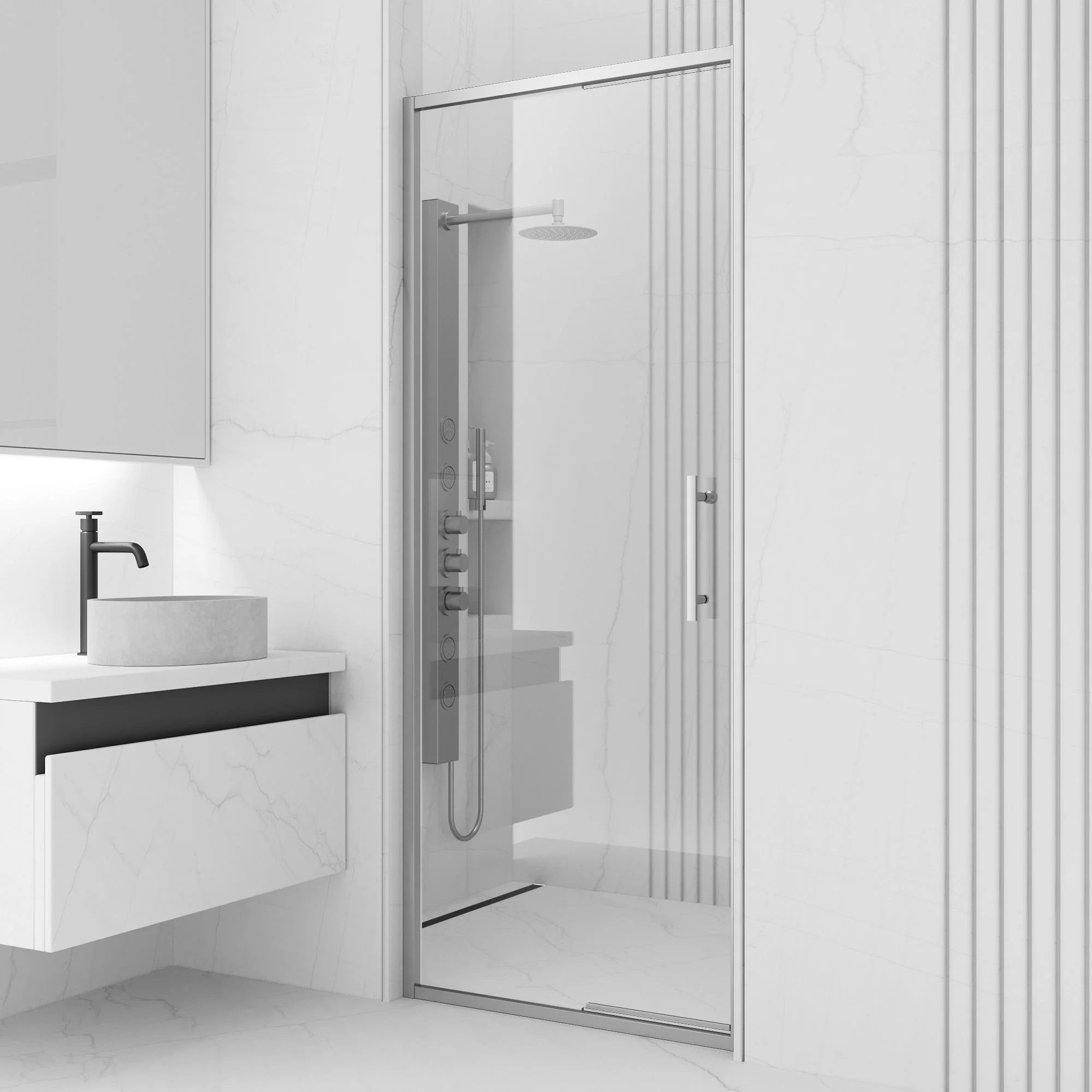 Astoria Framed Pivot Shower Door - Image 49