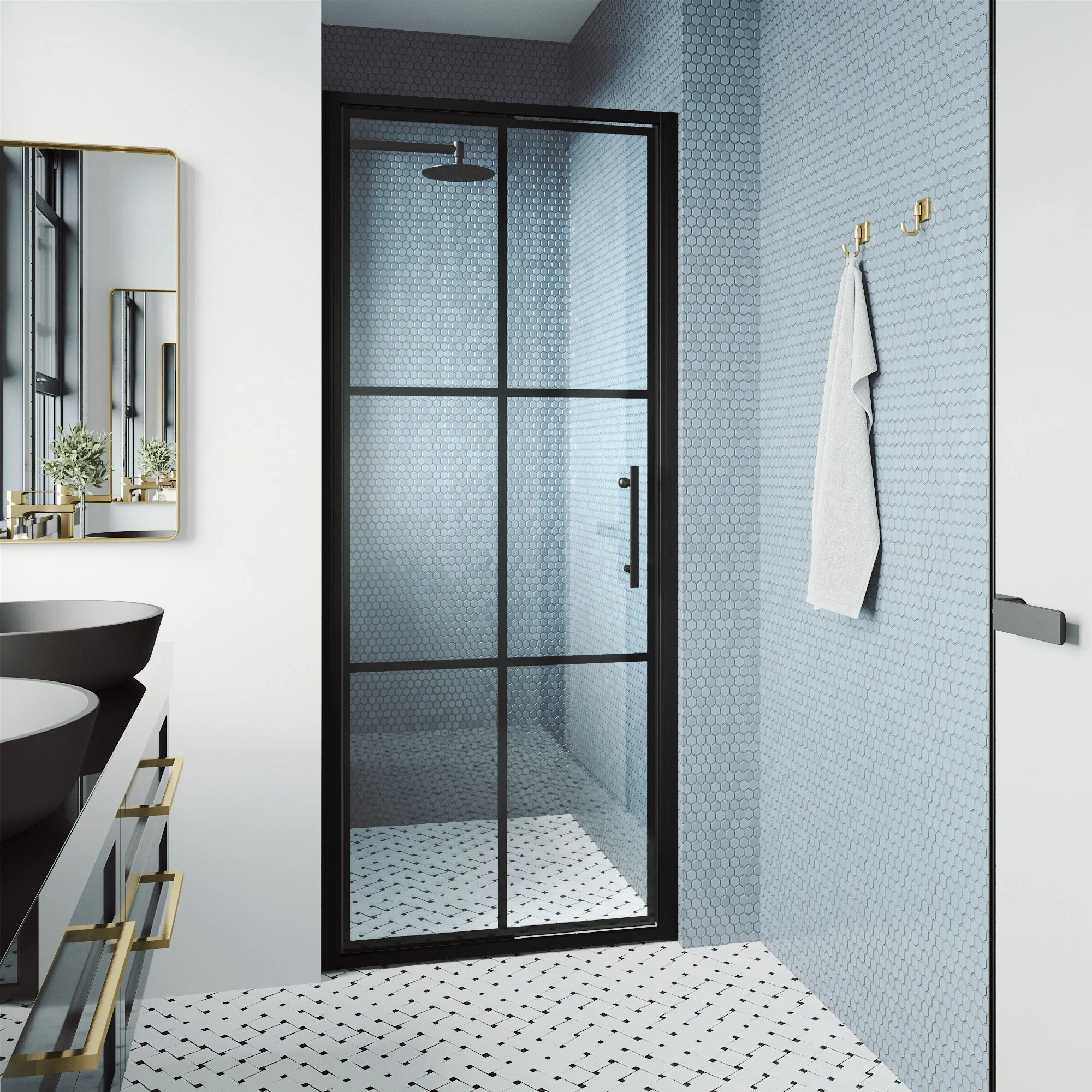 Astoria Framed Pivot Shower Door - Image 63