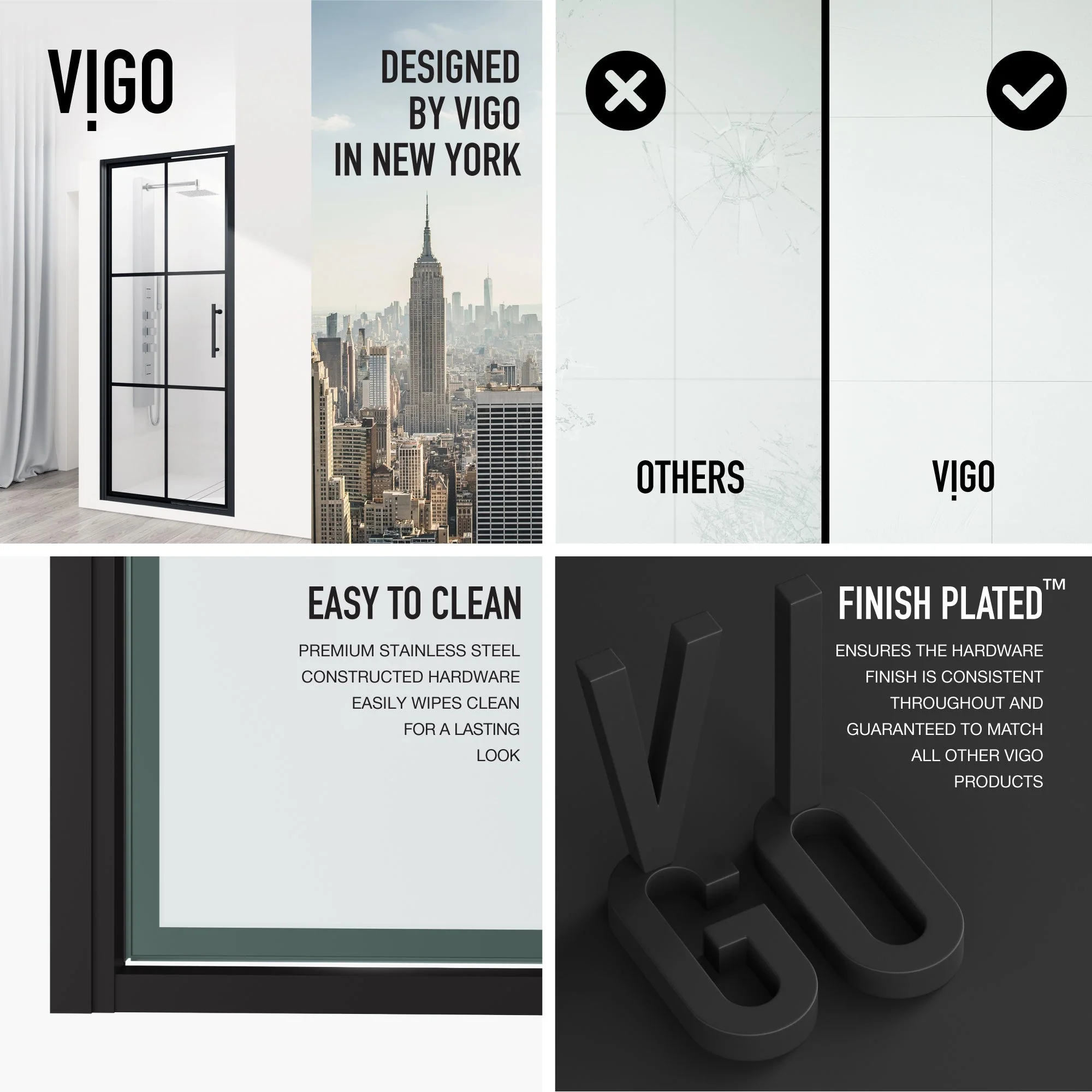Astoria Framed Pivot Shower Door - Image 69