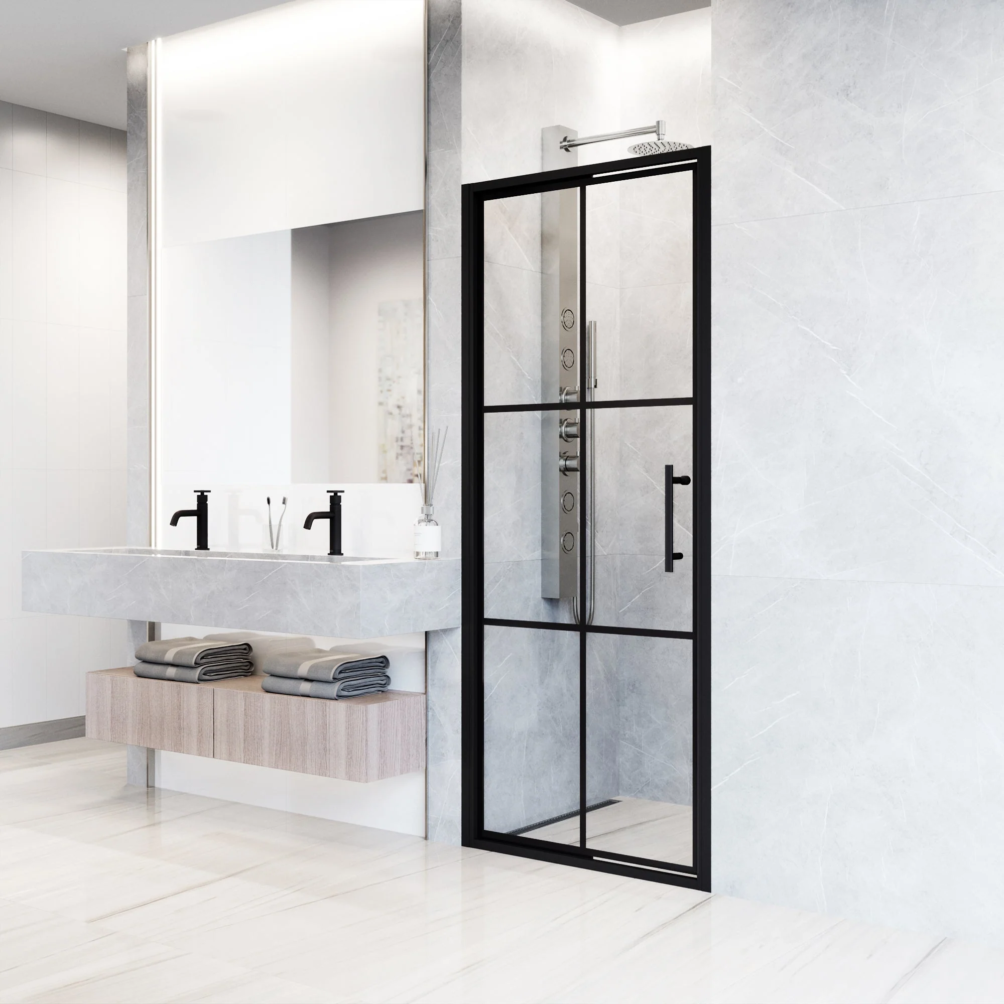 Astoria Framed Pivot Shower Door - Image 70