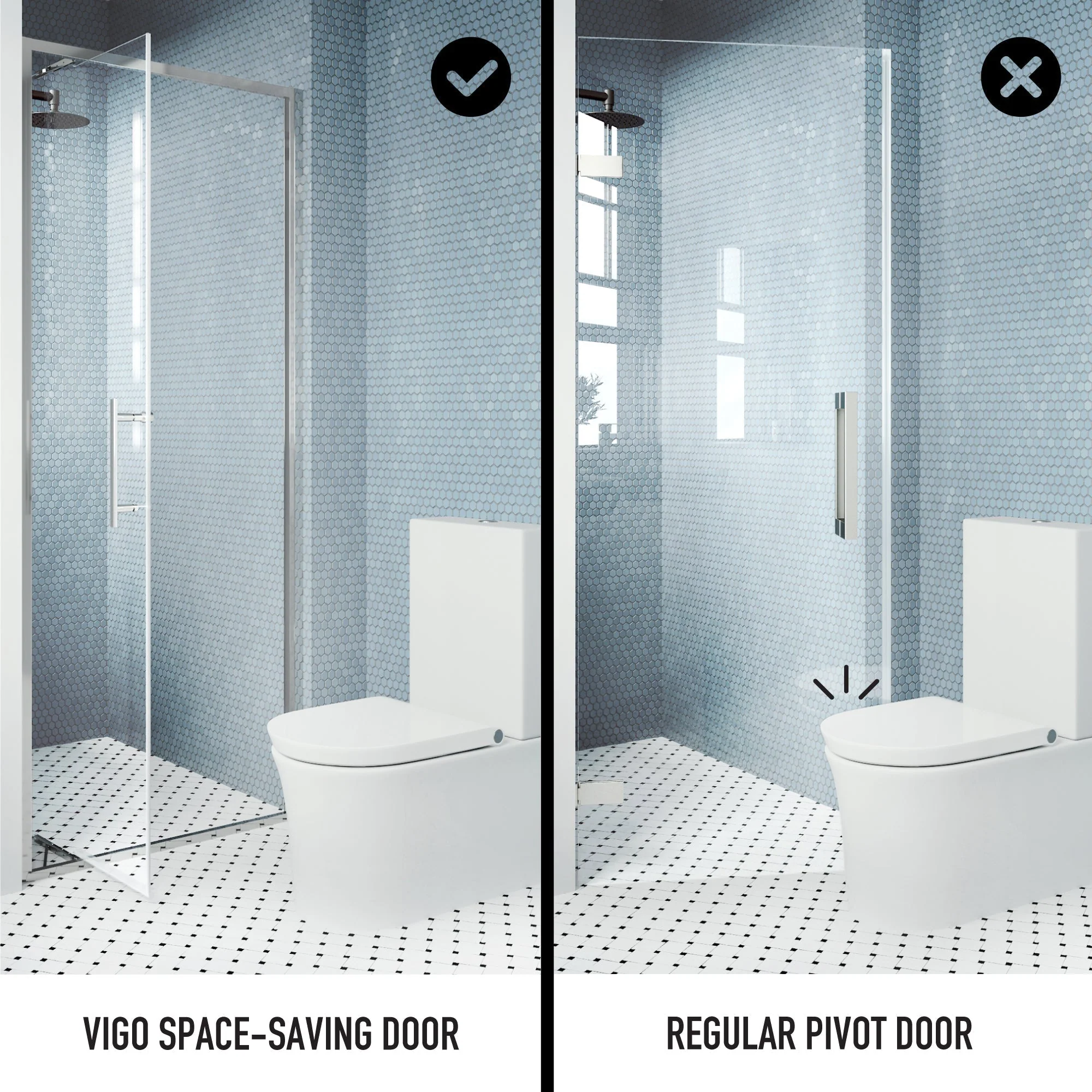 Astoria Framed Pivot Shower Door - Image 79
