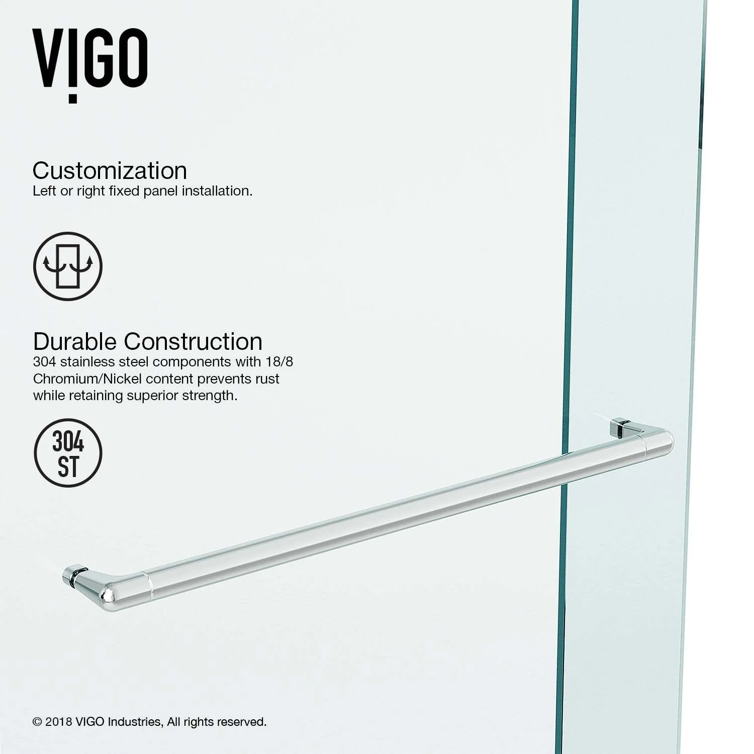 Ferrara Frameless Sliding Shower Door - Image 16