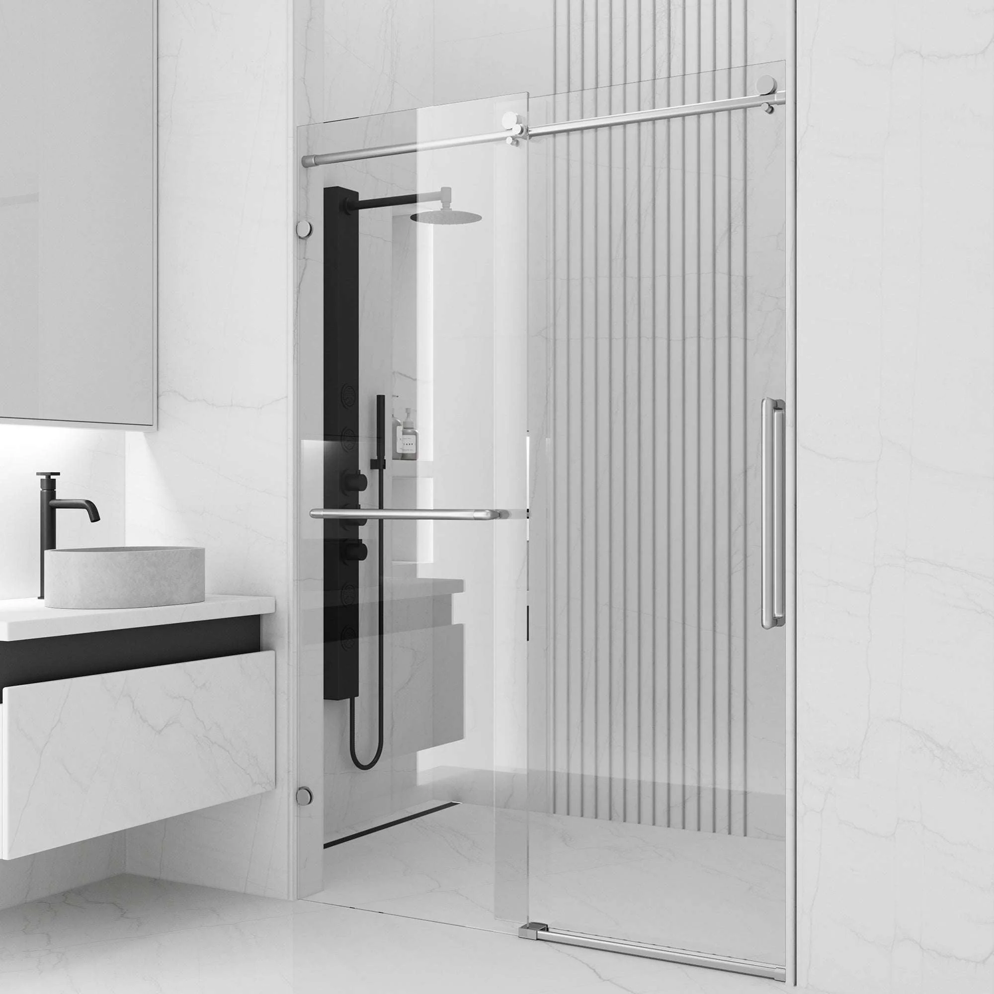 Ferrara Frameless Sliding Shower Door - Image 22