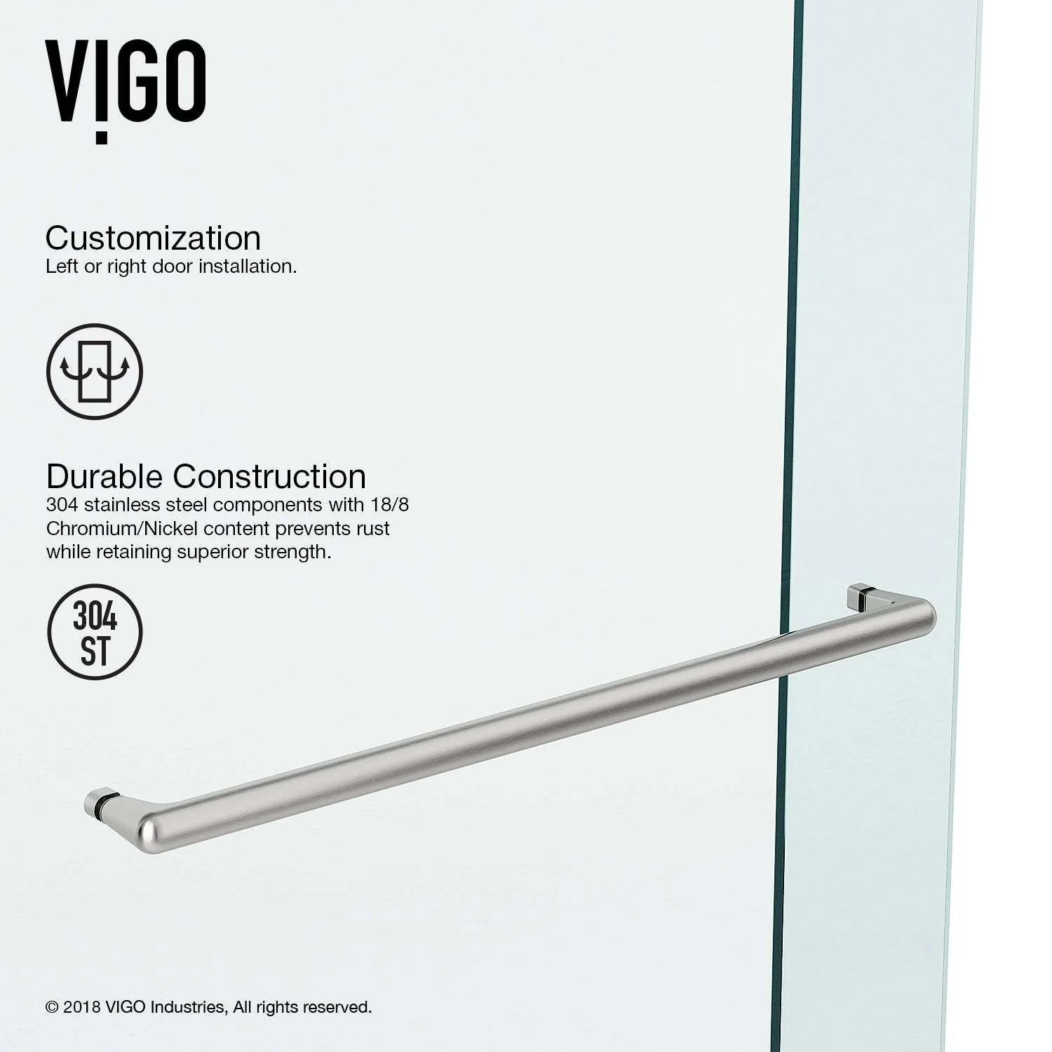 Ferrara Frameless Sliding Shower Door - Image 6